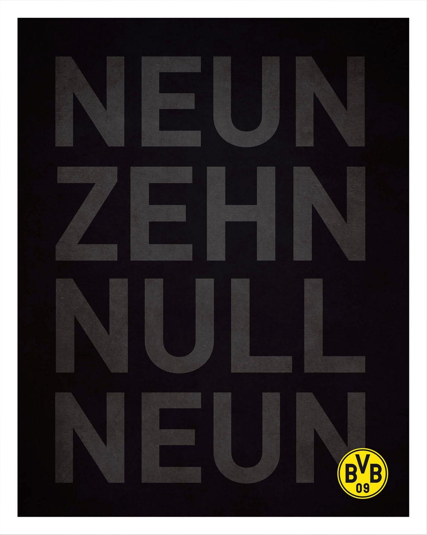 Wall-Art Poster »BVB Neun Neun«, Wandposter Wandbild, OTTO Null bestellen Online Poster, Shop Bild, Zehn im