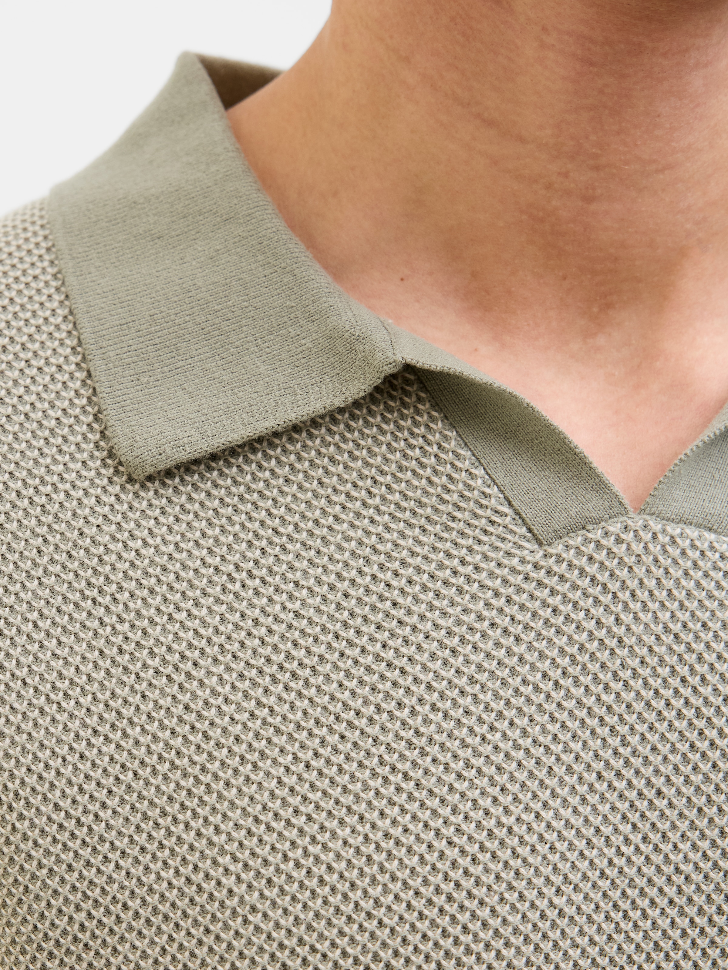 Jack & Jones Rundhalspullover »JPRCCEASTON KNIT SPLIT NECK SS SN«