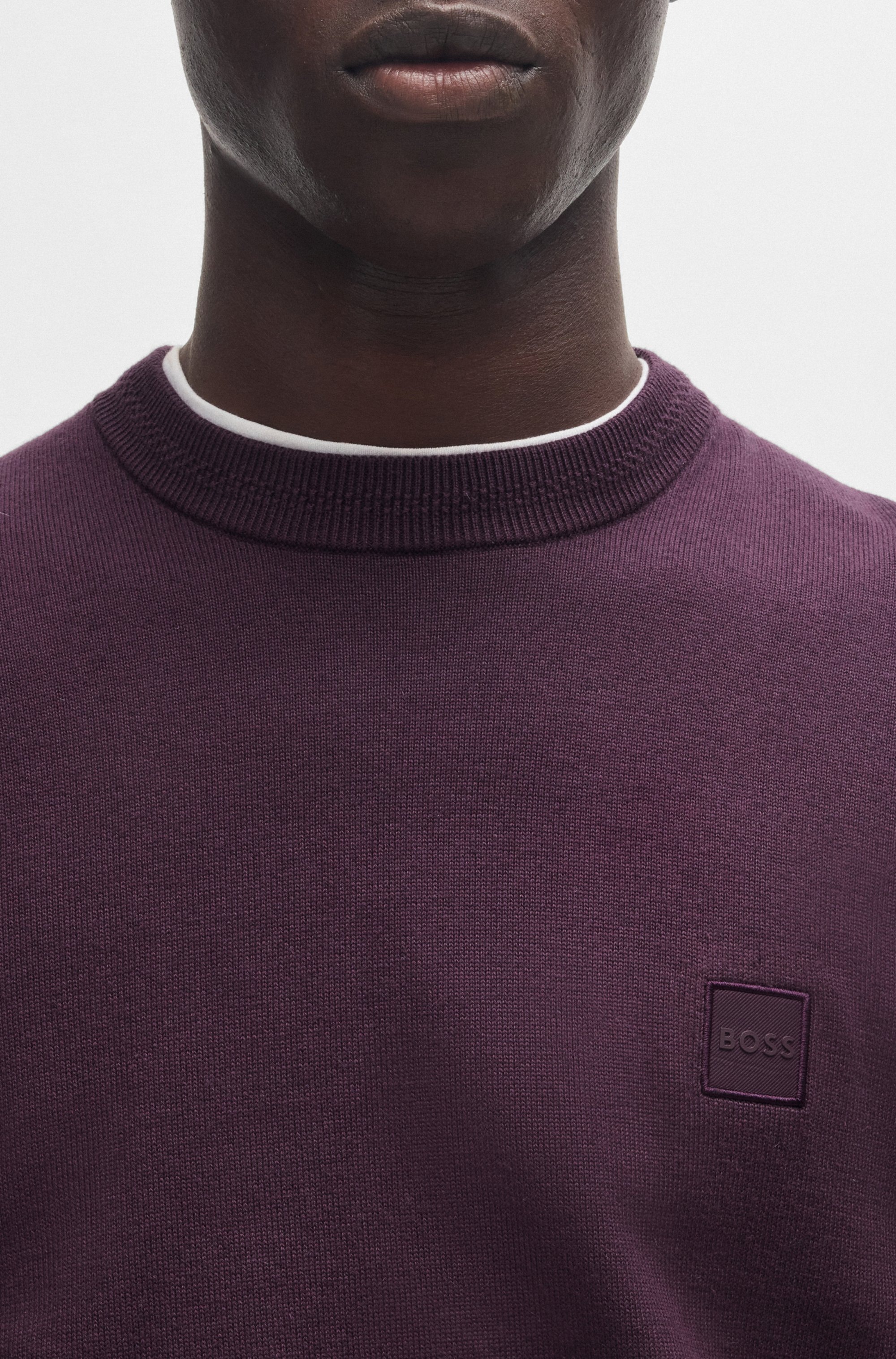 BOSS ORANGE Strickpullover »Kanovano«, mit Rundhalsausschnitt
