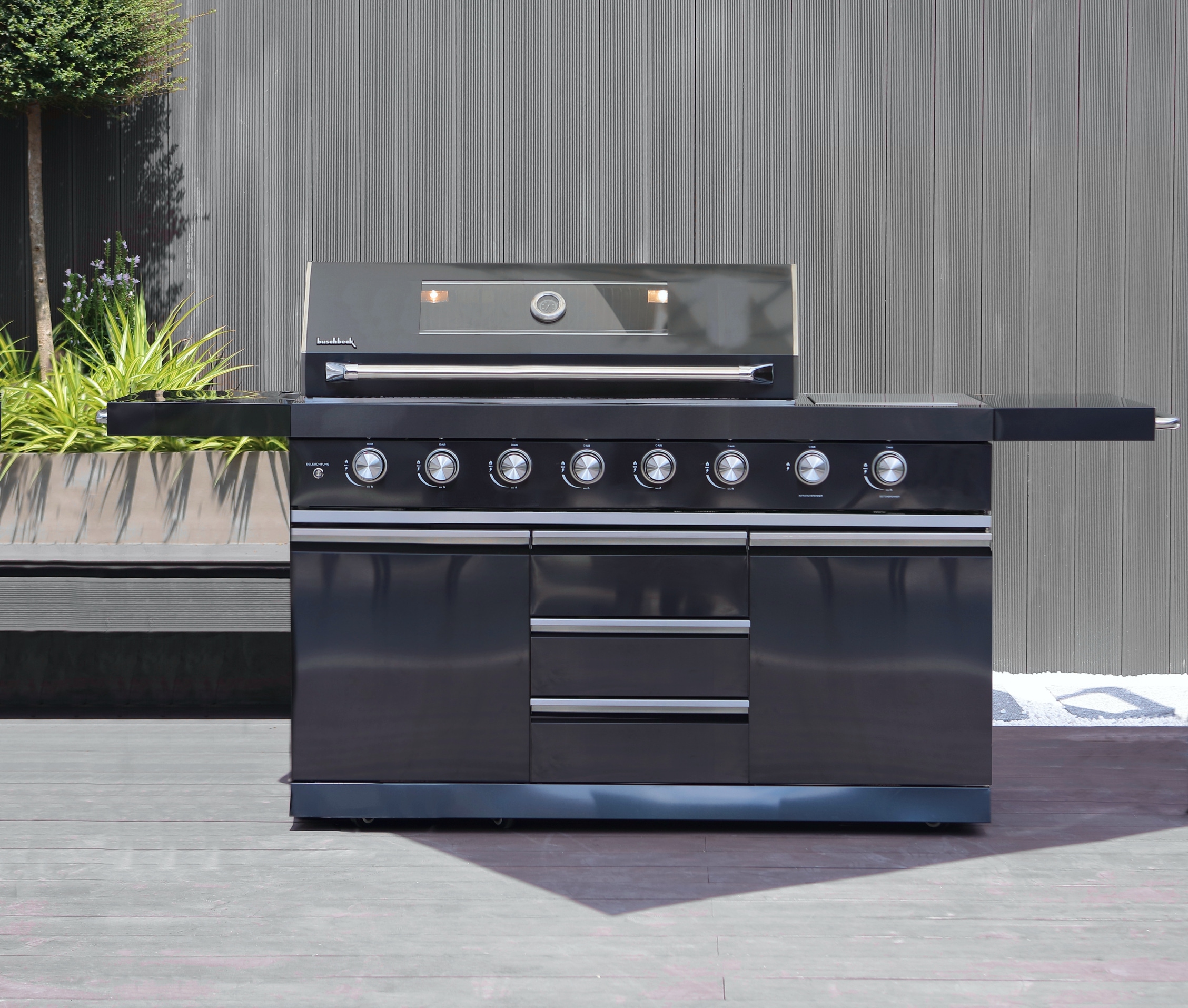 Buschbeck Outdoor-Küche »»Chester« mit Heckbrenner und Sizzle Zone« BxTxH:  214x60x119 cm