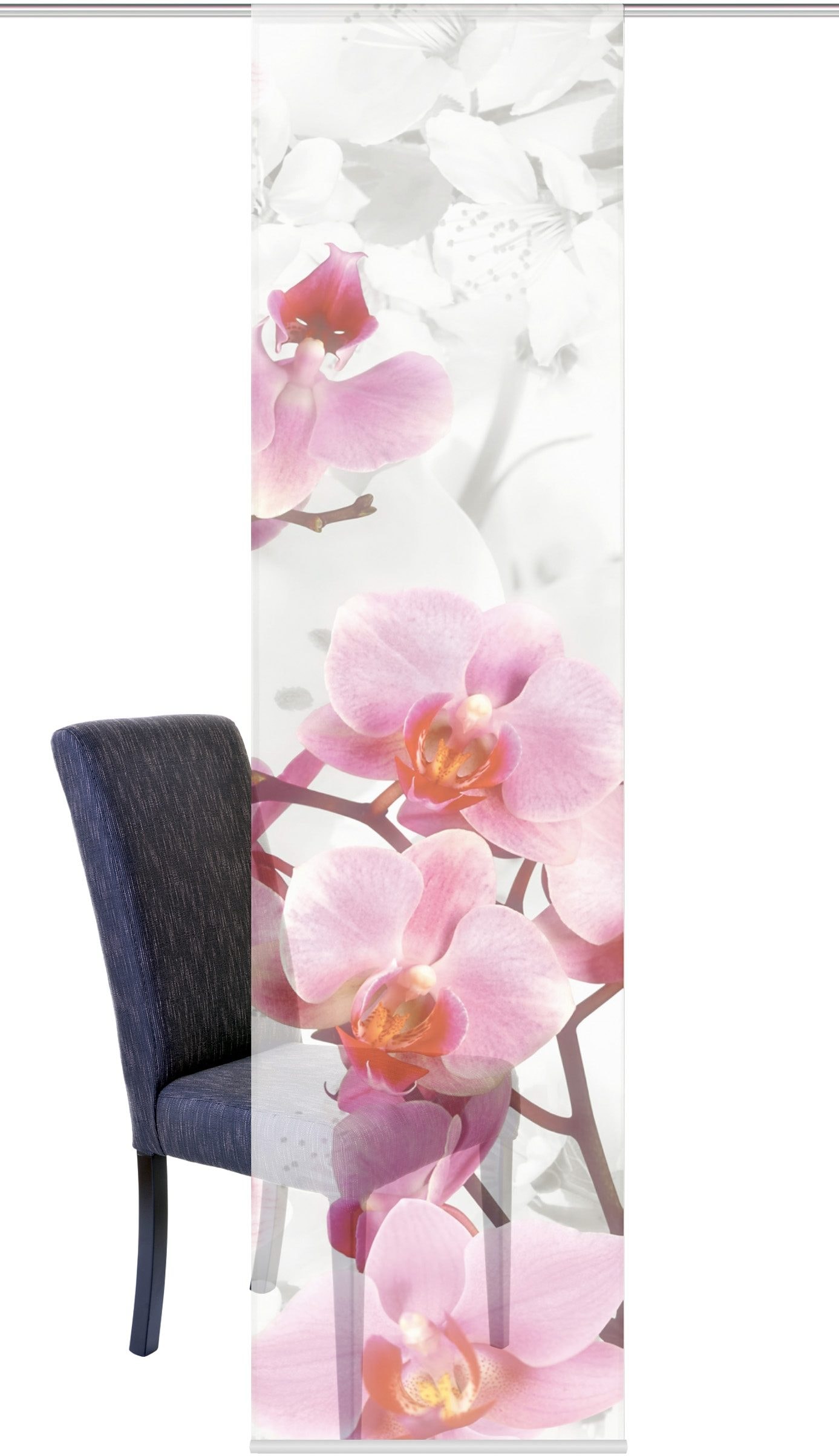 HOME WOHNIDEEN Schiebegardine »HANAMI« Klettband 1 Stk. tlg. HxB: 245x60, inkl. Befestigungszubehör