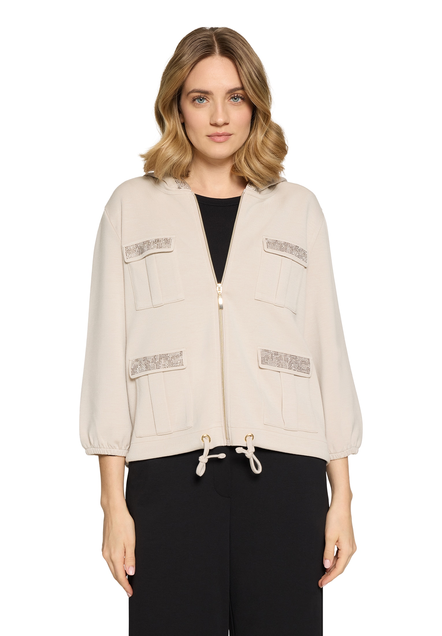 Betty Barclay Sweatshirt »Shirtjacke mit Kapuze«
