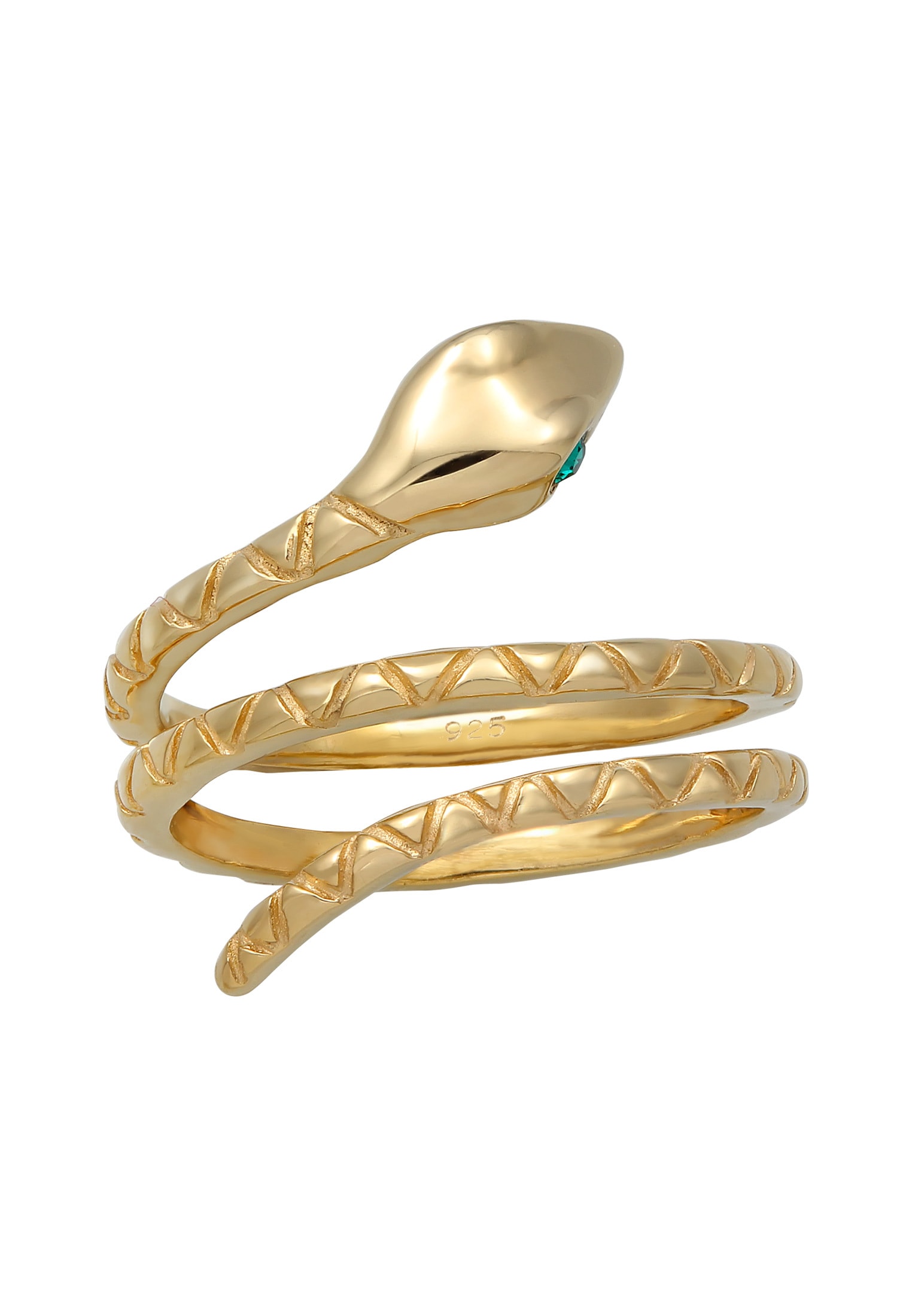 Elli Silberring »Ring Pinky Schlange Statement 925 Silber«