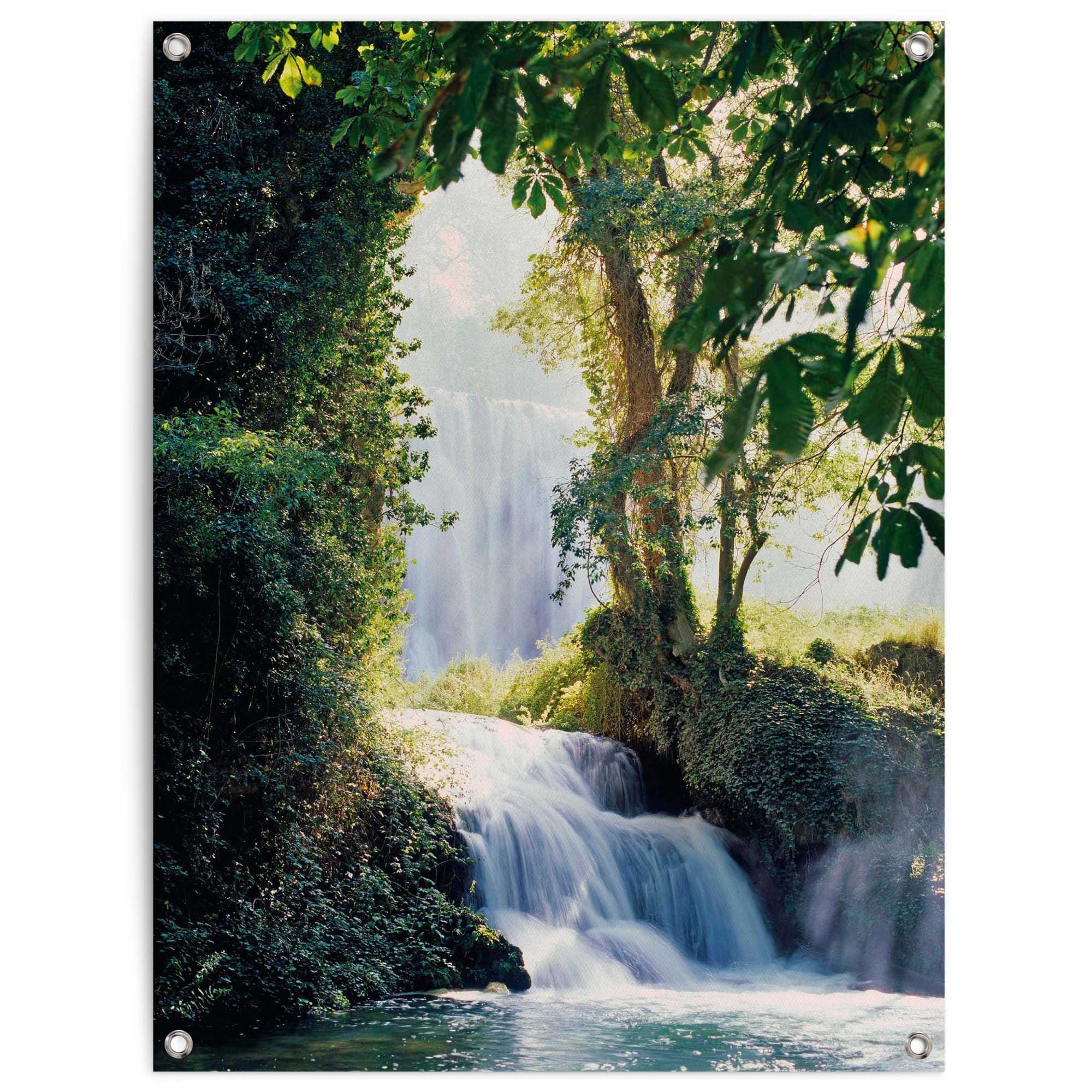 Reinders! Poster »Wasserfall«, Outdoor für Garten oder Balkon
