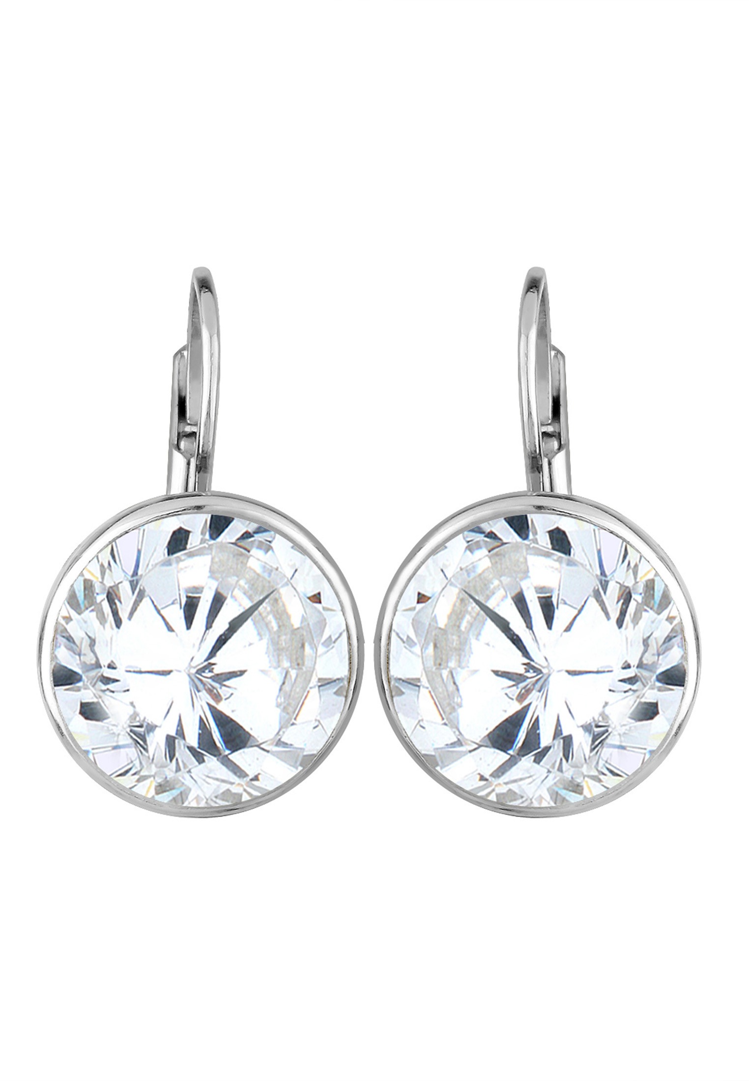 Elli Paar Ohrhänger »Ohrringe Ohrhänger Zirkonia Rund Glamour 925 Sterling Silber«