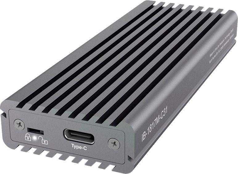 ICY BOX Computer-Adapter »ICY BOX Externes Type-C Gehäuse für M.2 NVMe SSD«