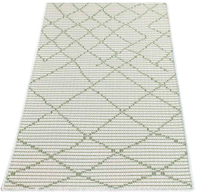 Carpet City Outdoorteppich »PALM3526«, rechteckig, 5 mm Höhe, Wetterfest & UV-beständig, für Balkon, Terrasse, Küche, flach gewebt