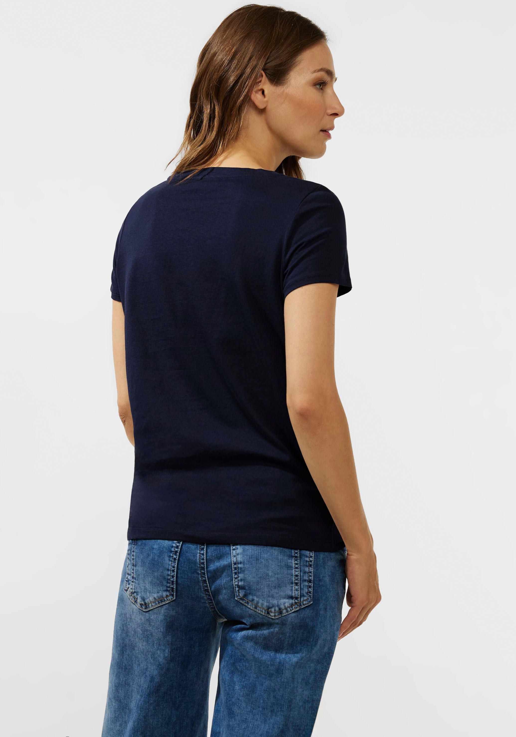 STREET ONE T-Shirt, mit verlängertem Rückenteil bestellen online bei OTTO | T-Shirts