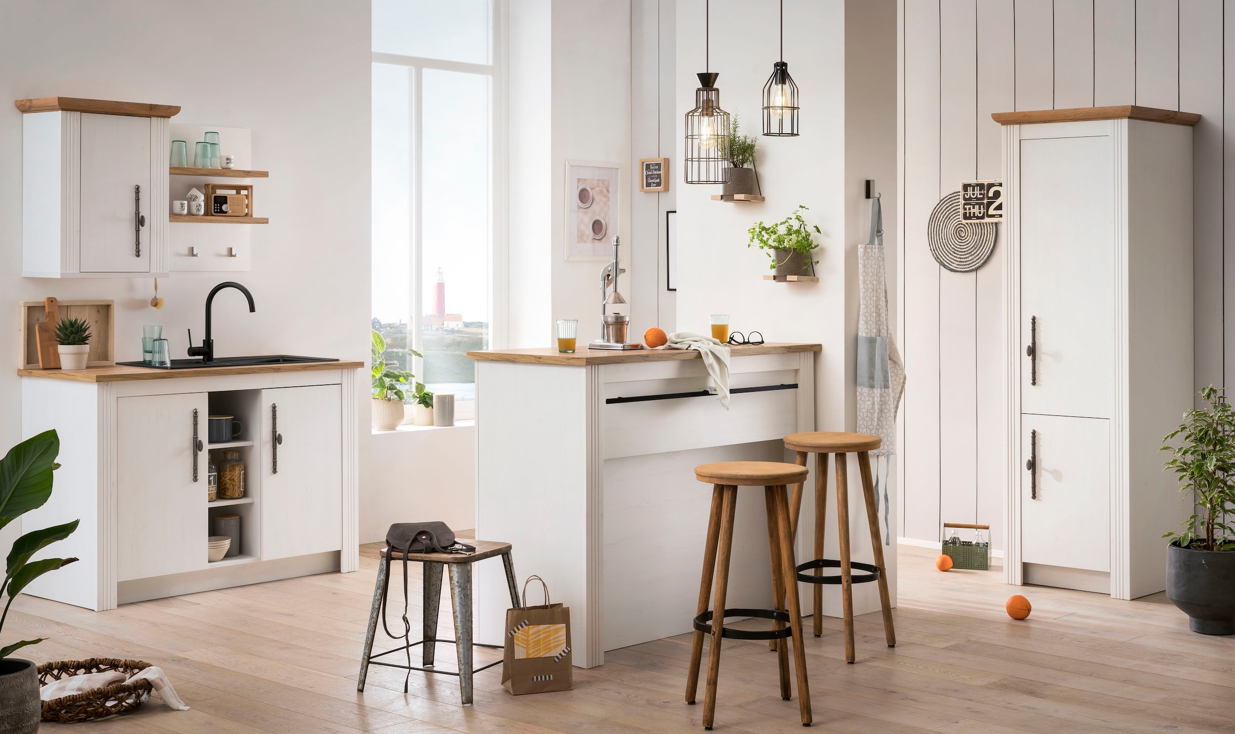 OTTO home Hochschrank »KS-Westminster« im romantischen Landhausstil, Höhe 202 cm, exclusiv by Otto