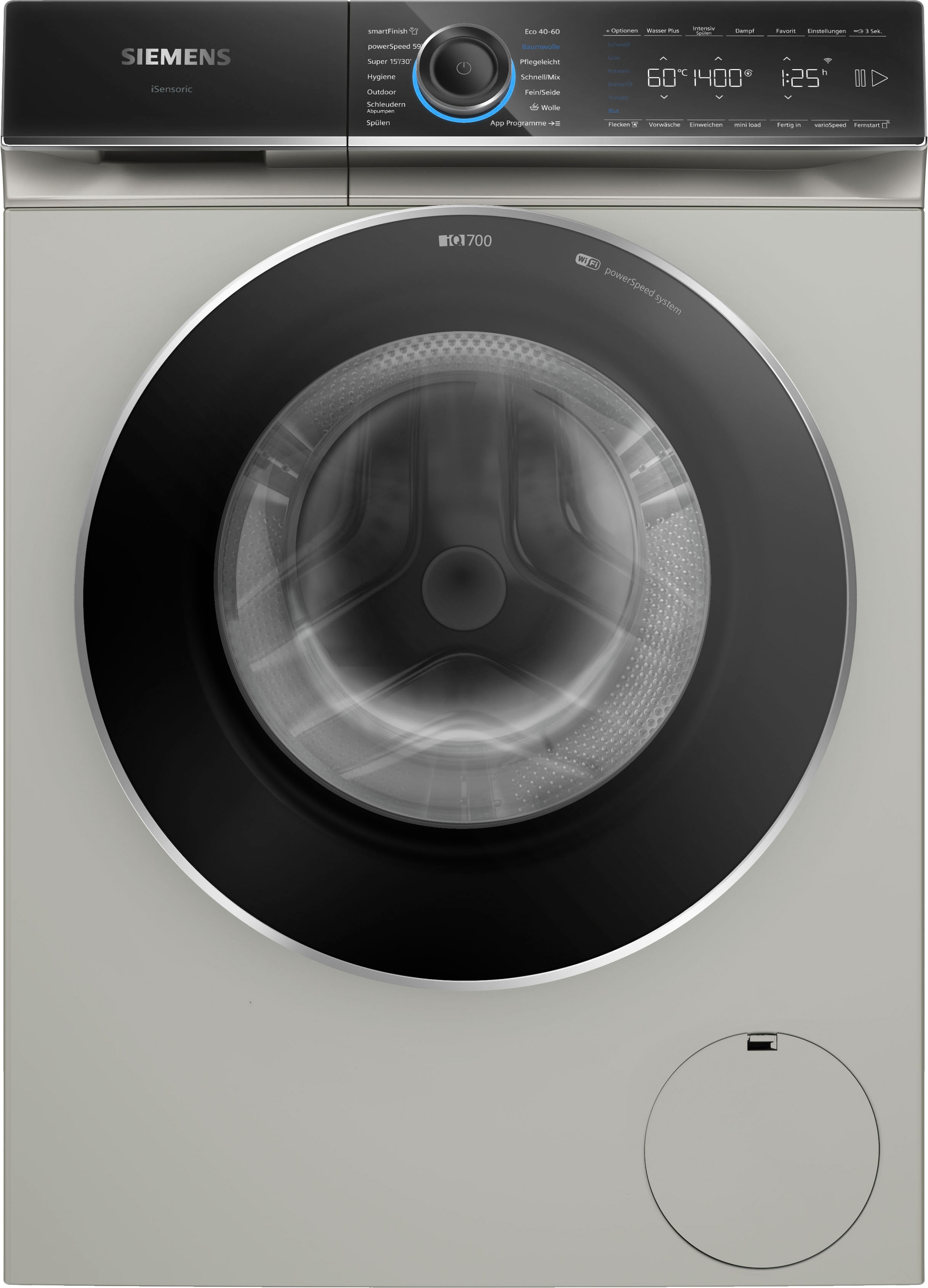 SIEMENS Waschmaschine smartFinish – 9 OTTO 1400 WG44B20X40, U/min, Knitterfalten dank »WG44B20X40«, bei kg, Dampf glättet sämtliche