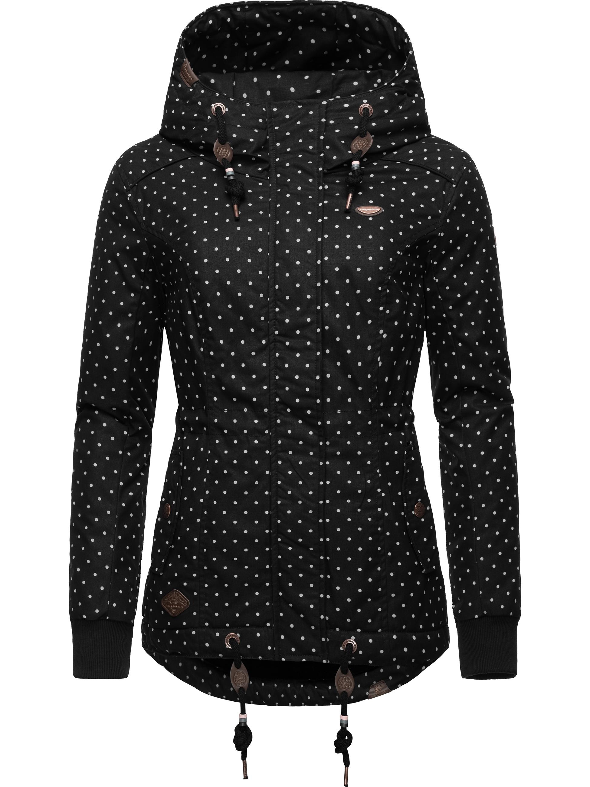 Ragwear Winterjacke »Winterjacke Danka Dots Intl.«, mit Kapuze, stylische Winter Outdoorjacke mit Kapuze