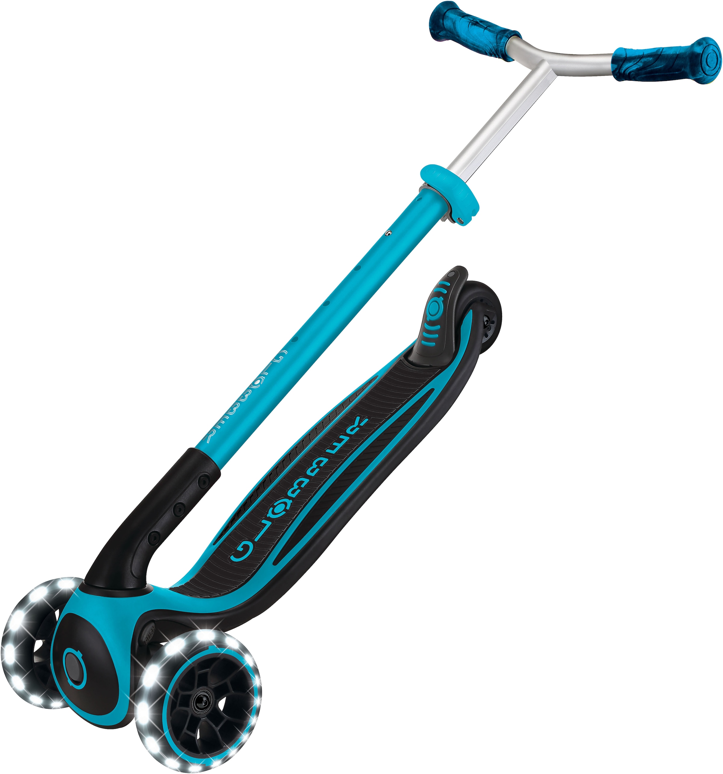 Globber Tretroller »ACE LIGHTS, mit Leuchtrollen«