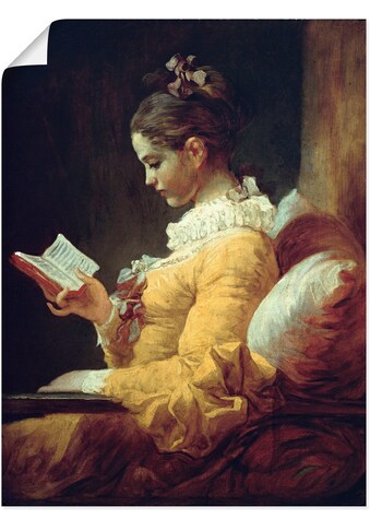 Artland Wandbild »Lesendes Mädchen. Um 1776«, Frau, (1 St.), in vielen Größen &... kaufen