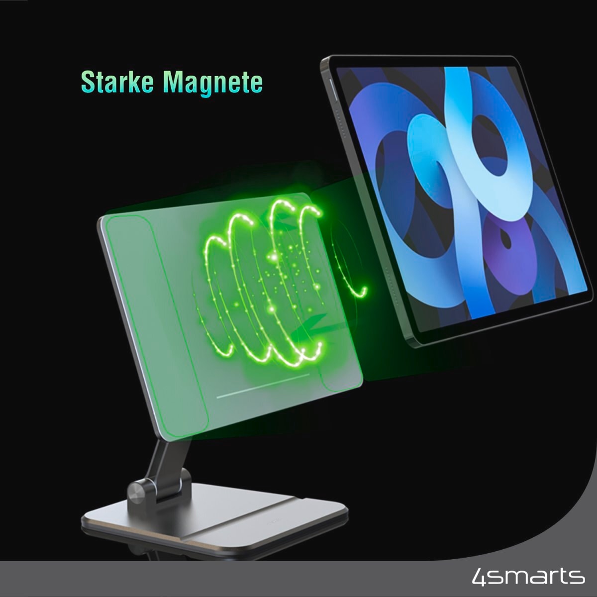 4smarts Tablet-Ständer »Magnetische Halterung ErgoFix Magic Fold für Apple iPad 10. Gen«