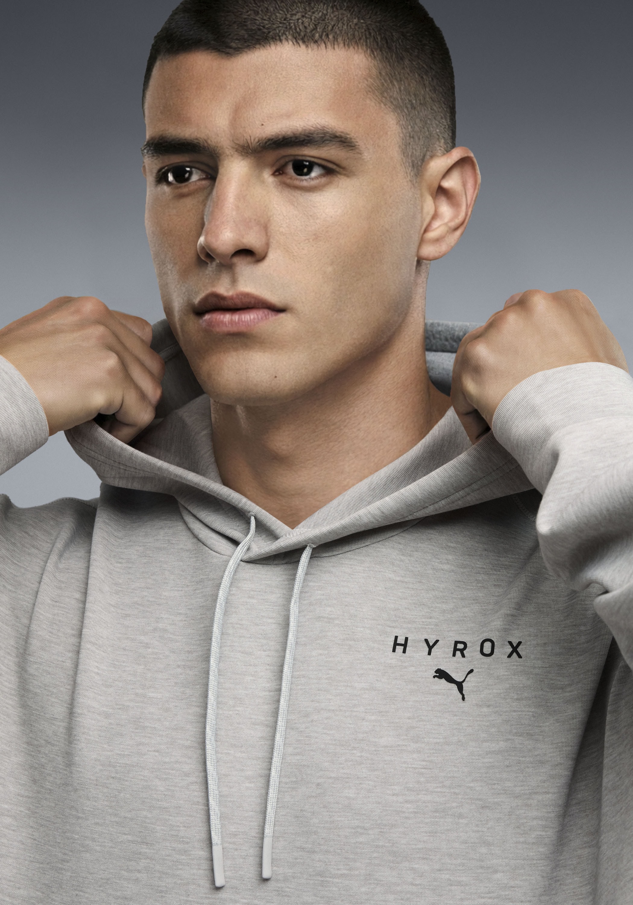 PUMA Kapuzensweatshirt »M  X HYROX CLOUDSPUN HOODIE«, Regular Fit, für Fitness und sportliche Aktivitäten, mit Kapuze
