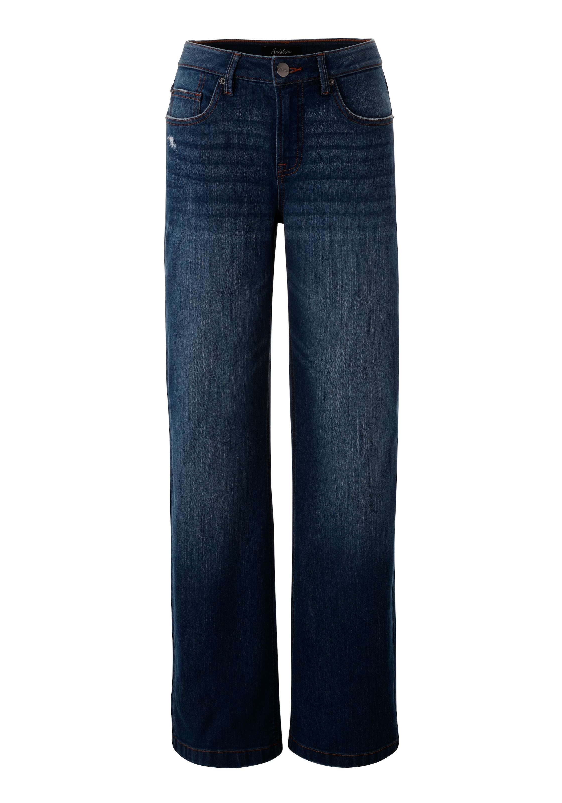 Aniston CASUAL Straight-Jeans mit trendig weitem Bein