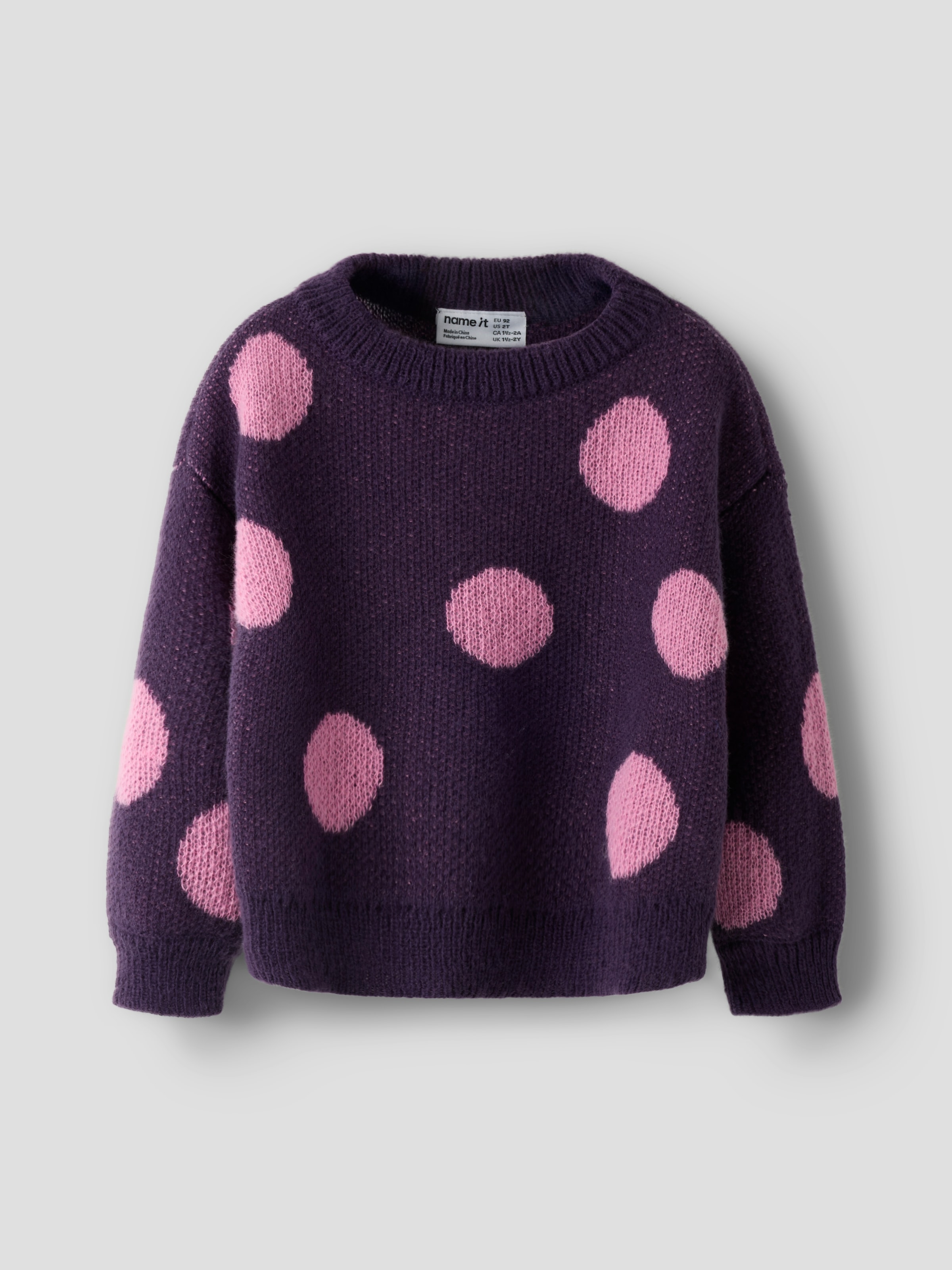Name It Rundhalspullover »NMFOLISA LS KNIT BF« Kunstfaser, regular fit