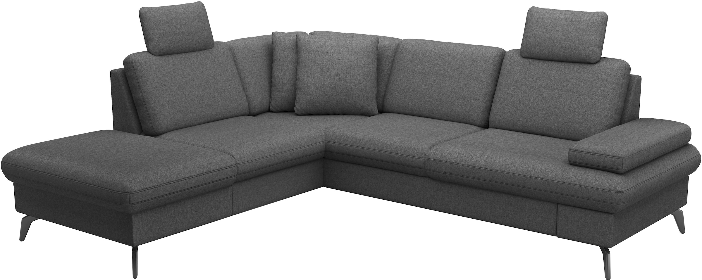 sit&more Ecksofa »Morris Jubi L-Form, B: 238 cm« mit Armteilfunktion & 1 Zierkissen, optional Bettfunktion