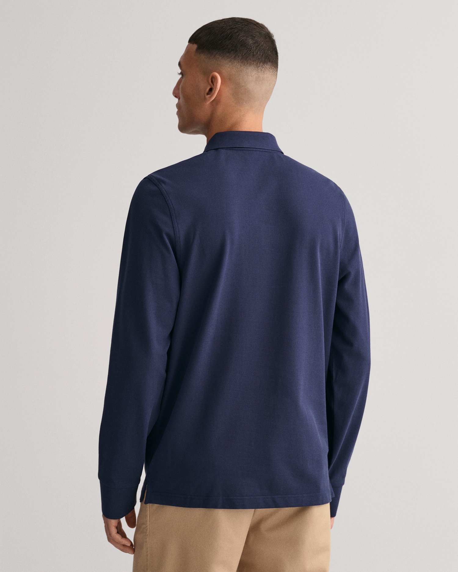 Gant Poloshirt »REG SHIELD LS PIQUE RUGGER« mit Logotickerei auf der Brust