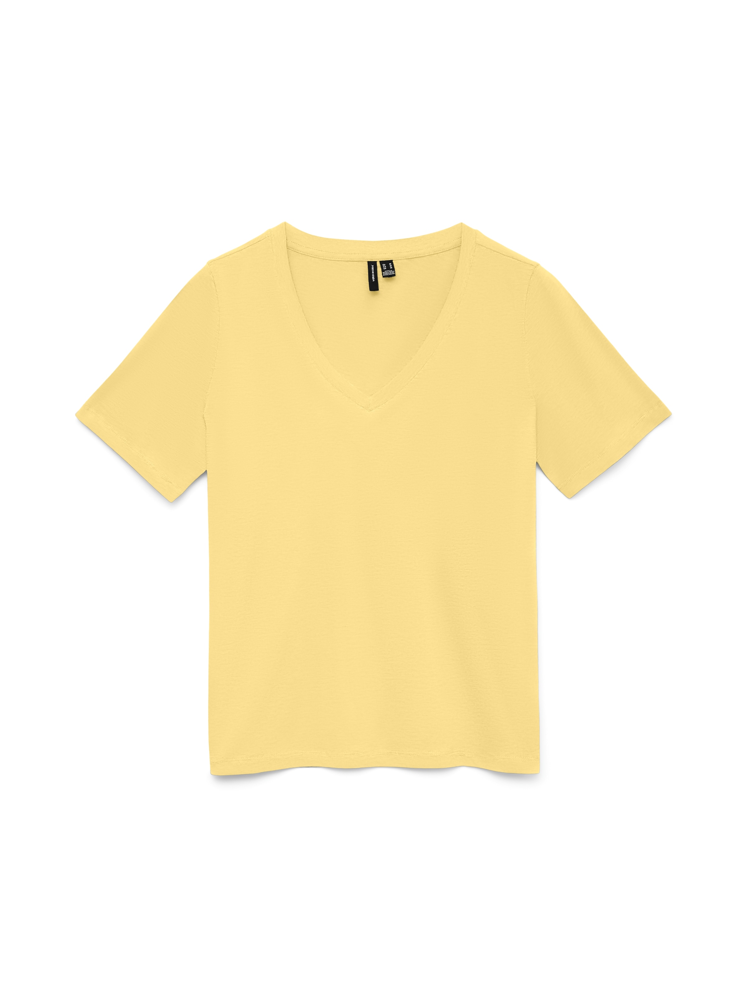 Vero Moda Kurzarmshirt »VMPAULINA SS V-NECK T-SHIRT JRS NOOS« Baumwolle