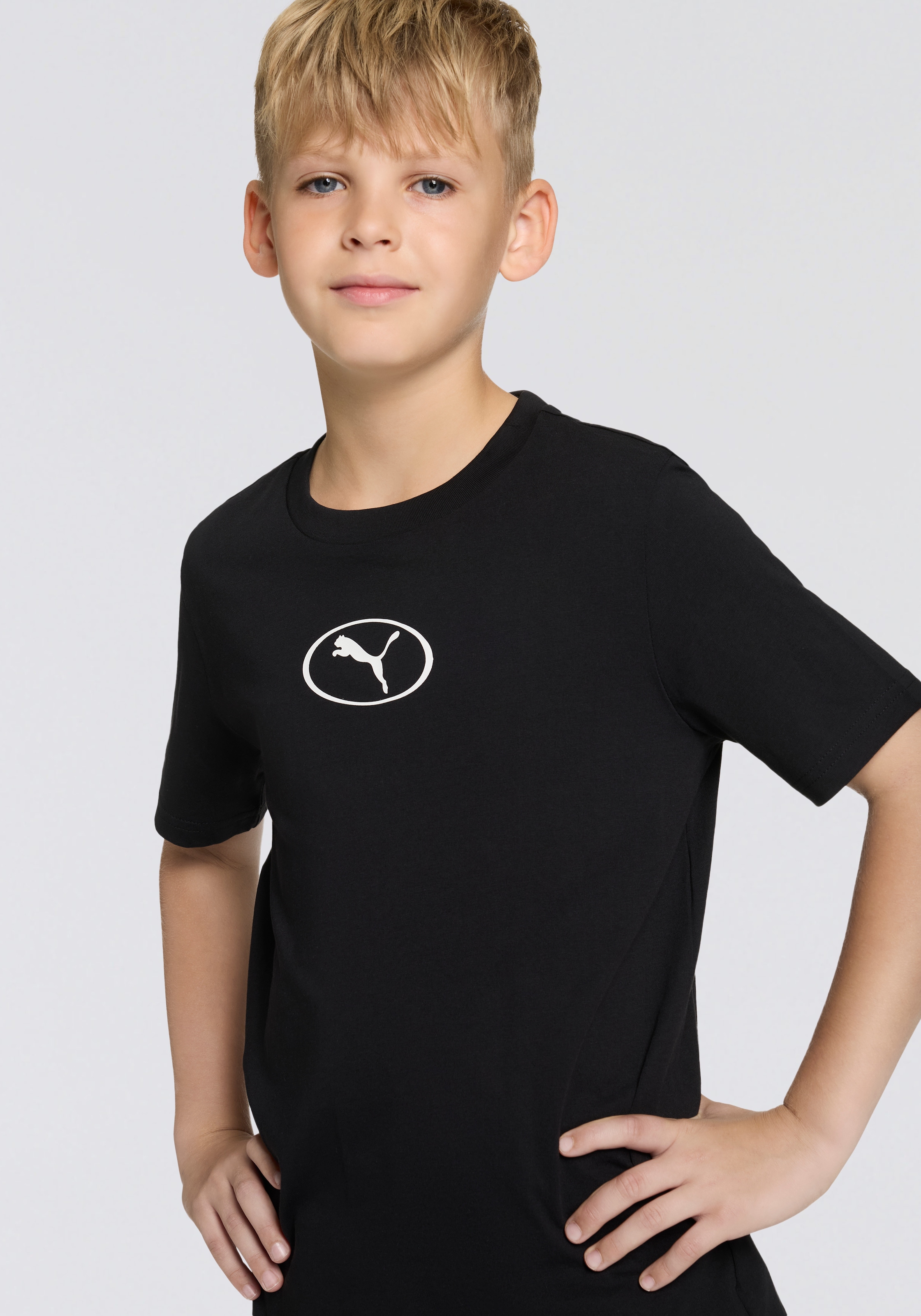 PUMA T-Shirt »SPORT RIB COLLAR TEE B«