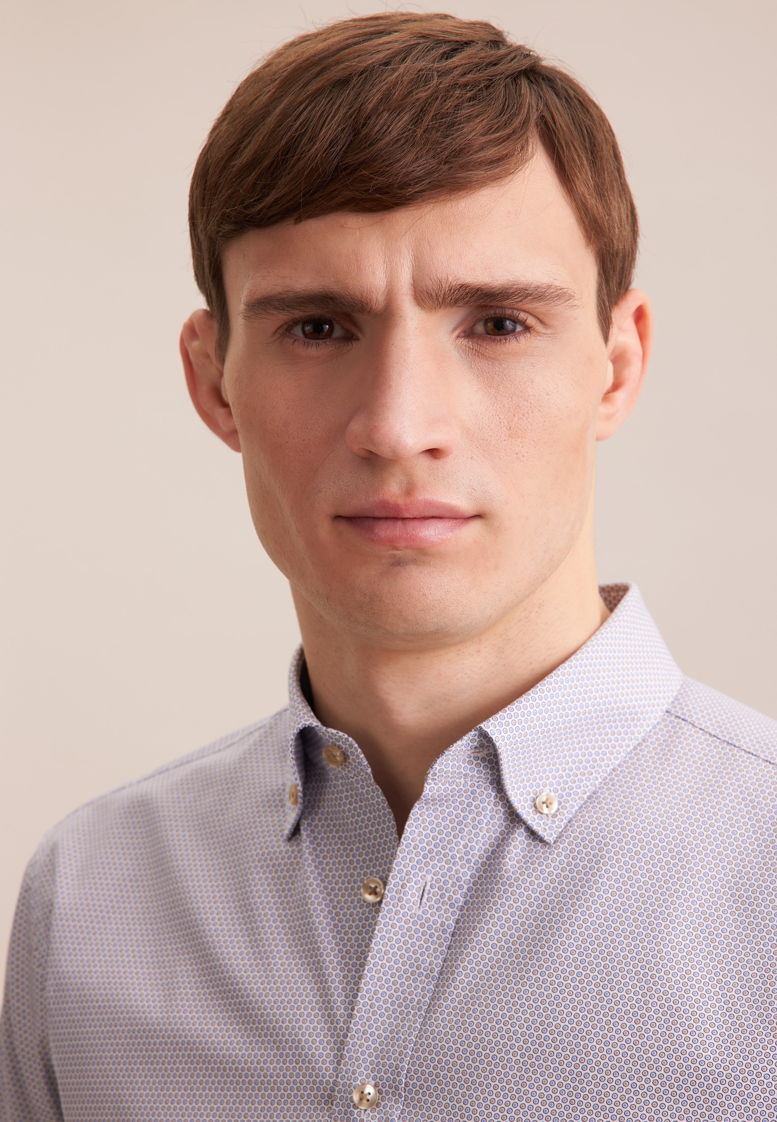 seidensticker Businesshemd »Regular« Regular 1/1 Button-Down-Kragen Druck