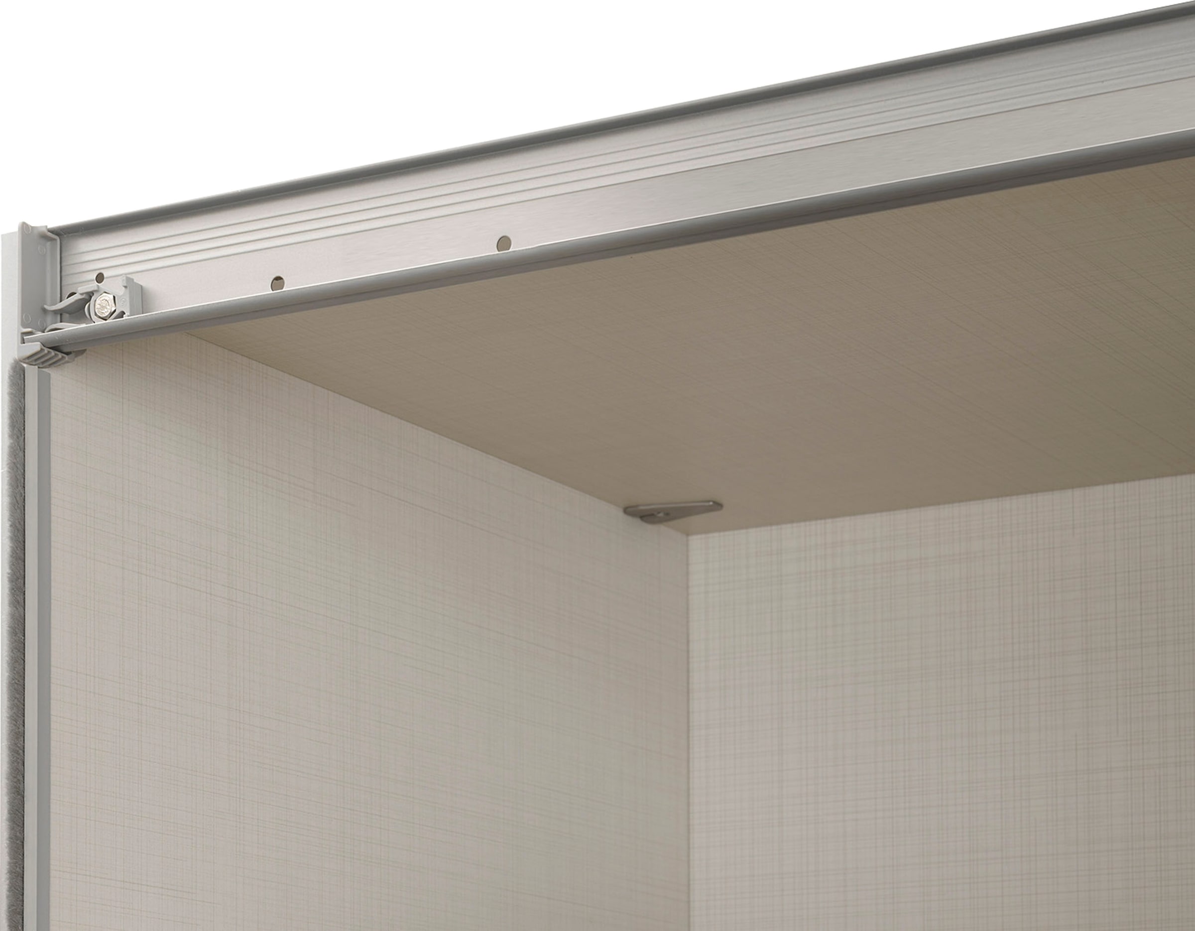 STAUD Schwebetürenschrank »Sinfonie Plus, edles Design in hochwertiger Qualität, Made in Germany« Glas und Spiegel-Frontkombination mit vier Ausstattungsvarianten