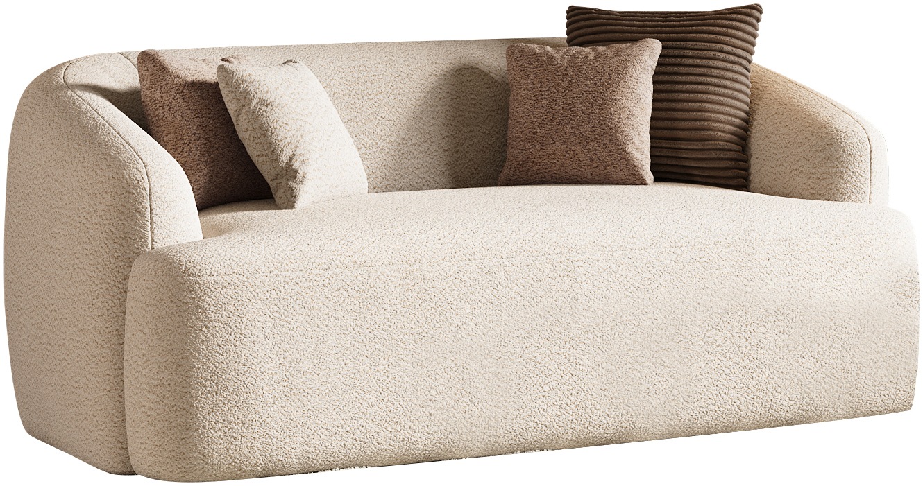 INOSIGN 2-Sitzer »Nergal, Einzelsofa, organisches Design, Brite 177cm«, Modernes Design, schlichte Optik, stilvoller Blickfang im Wohnzimmer