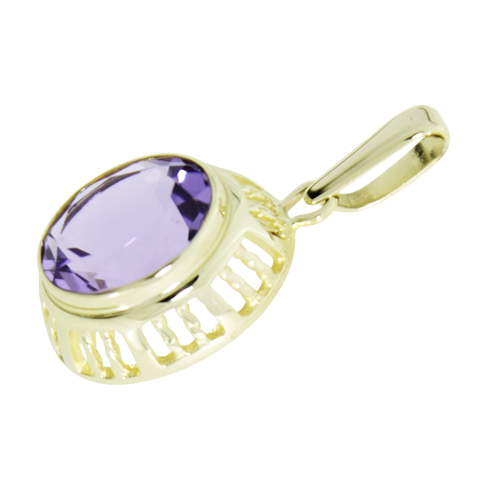 OSTSEE-SCHMUCK Kettenanhänger »- Erna - Gold 333/000 - Amethyst«