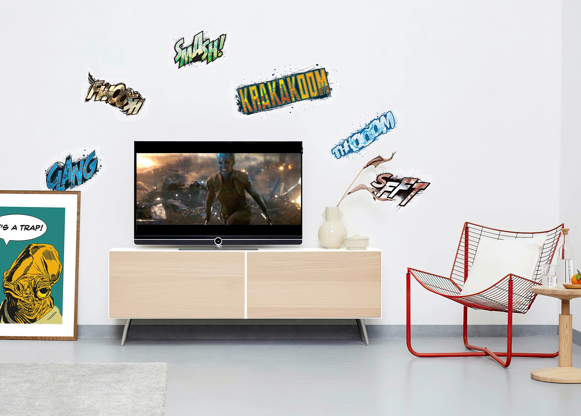 Komar Wandtattoo »Avengers Sounds - Größe 50 x 70 cm«, (6 St.), selbstklebend, Wandsticker, Kinderzimmer