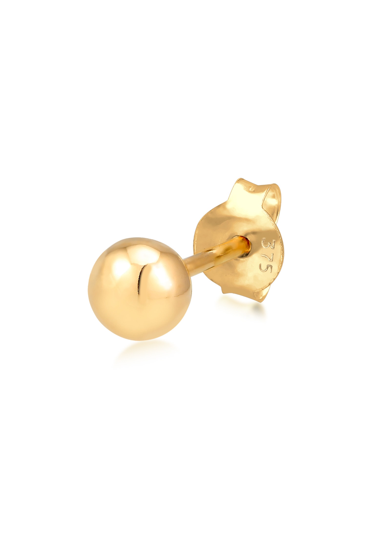 Piercing-Set »Ohrringe Single Ohrstecker Kugel Ball 375 Gelbgold«