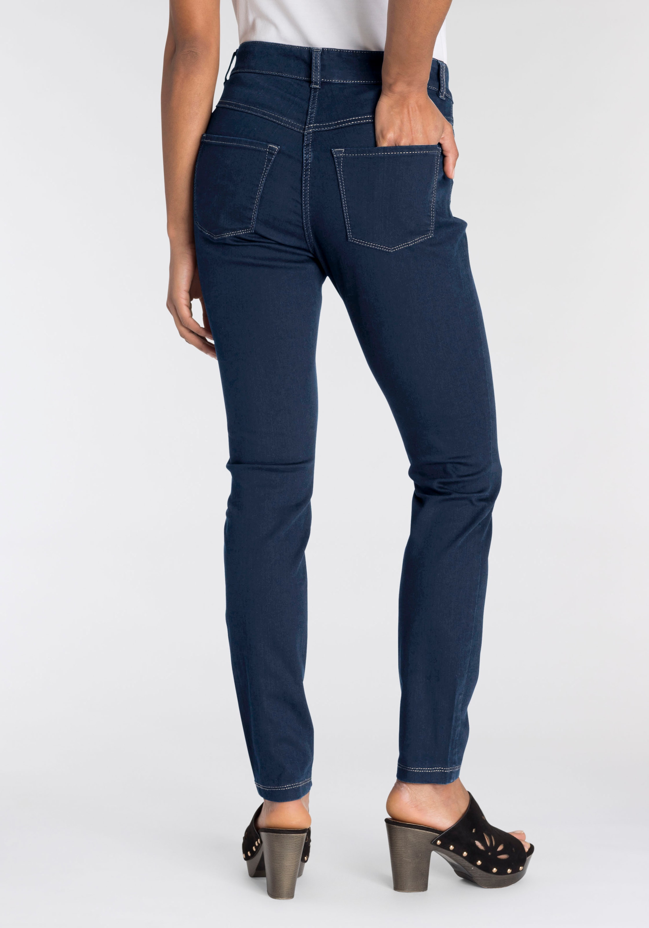 »Hiperstretch-Skinny«, Tag Power-Stretch Skinny-fit-Jeans den bequem Qualität sitzt ganzen MAC bei OTTOversand