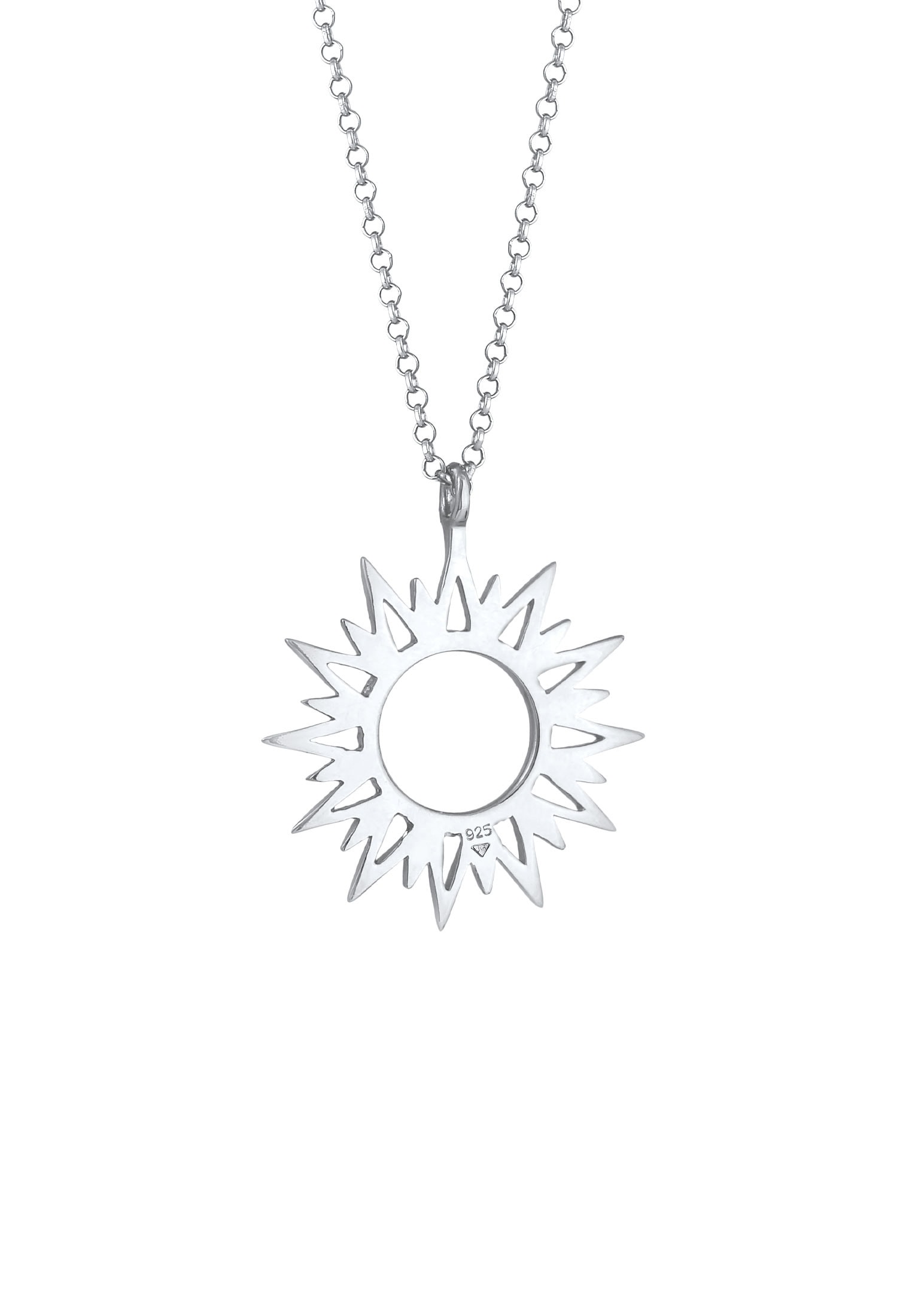 Elli Kette mit Anhänger »Halskette Sonne Sun Strahlen Astro Symbol 925 Silber«