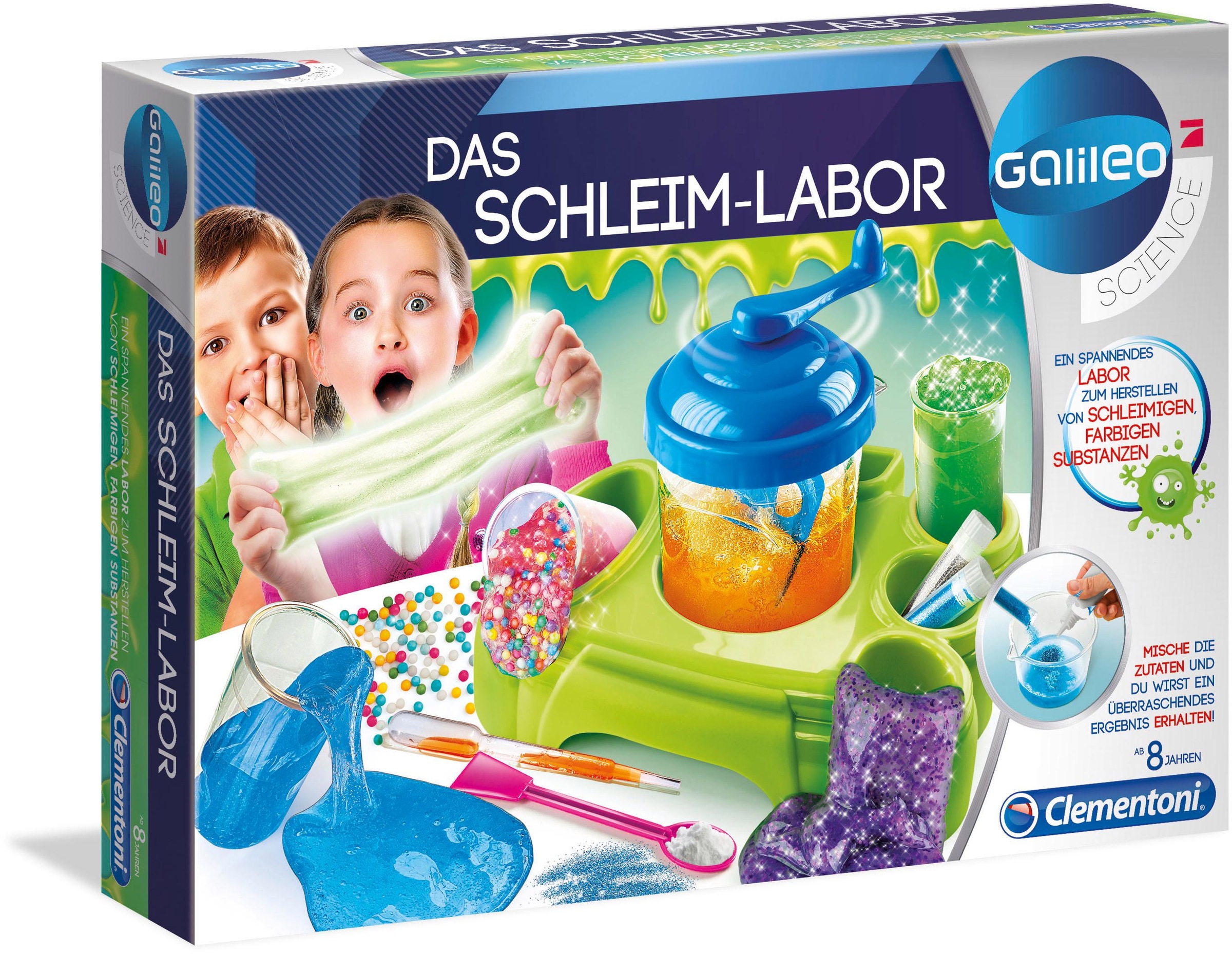Clementoni® Experimentierkasten »Galileo, Das Schleim-Labor«, Made in Europe kaufen