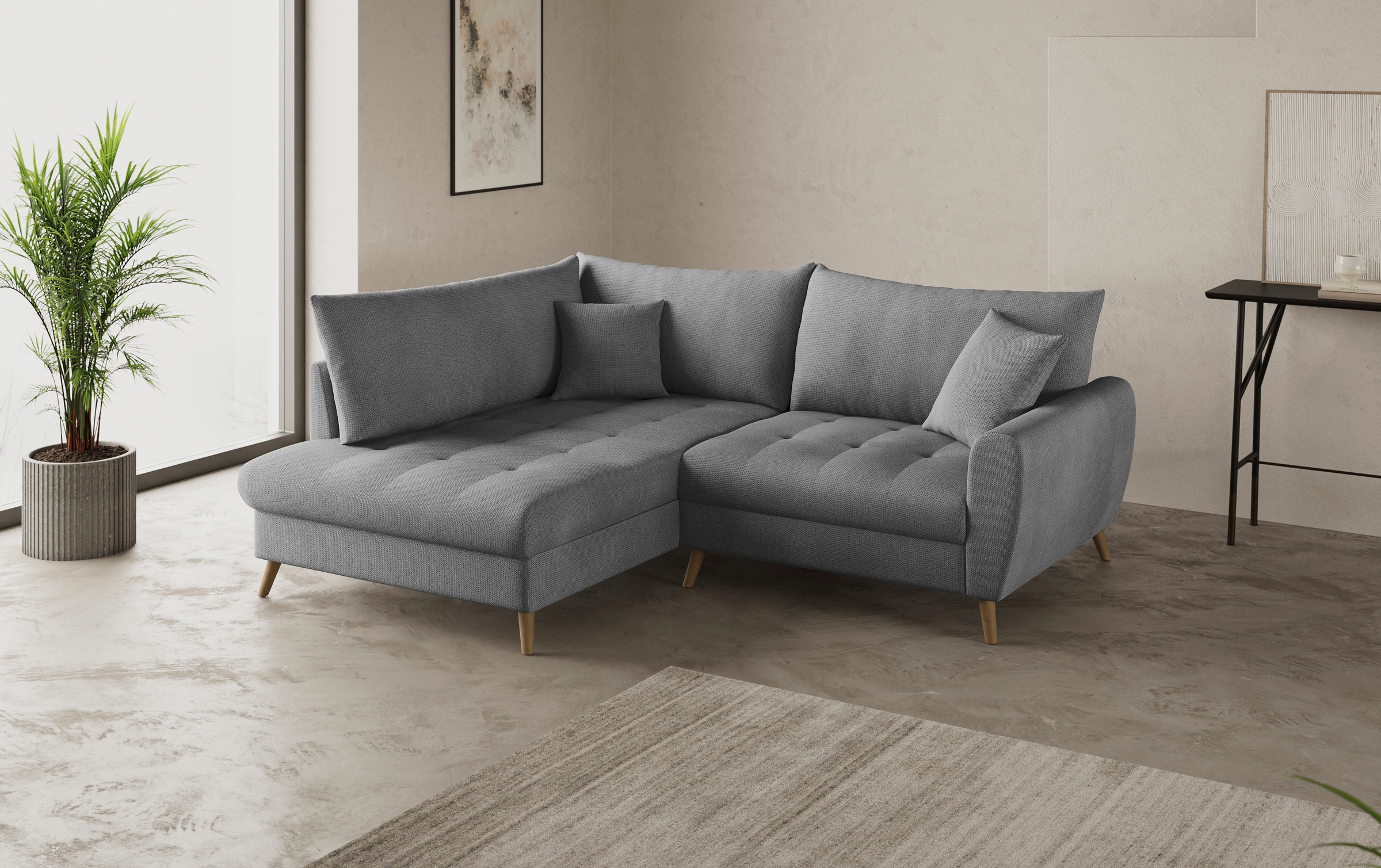 Mr. Couch Ecksofa »Blackburn II, L-Form« Mit Kaltschaumpolsterung bis 140 kg belastbar