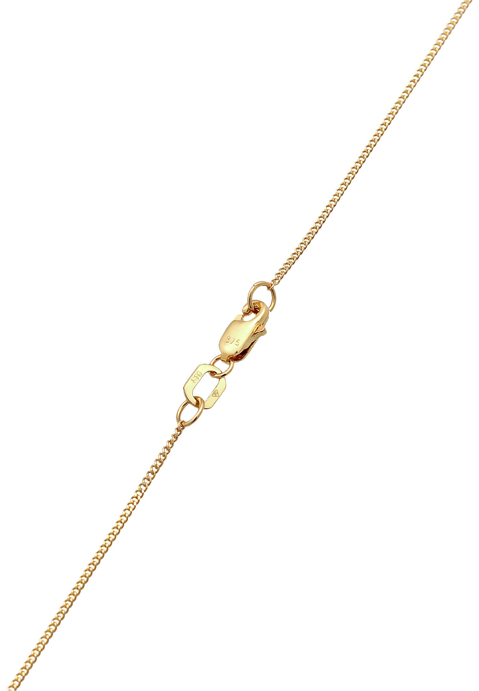 Elli Premium Kette mit Anhänger »Halskette Kreuz Fisch Symbol Religion Kommunion 375 Gelbgold«