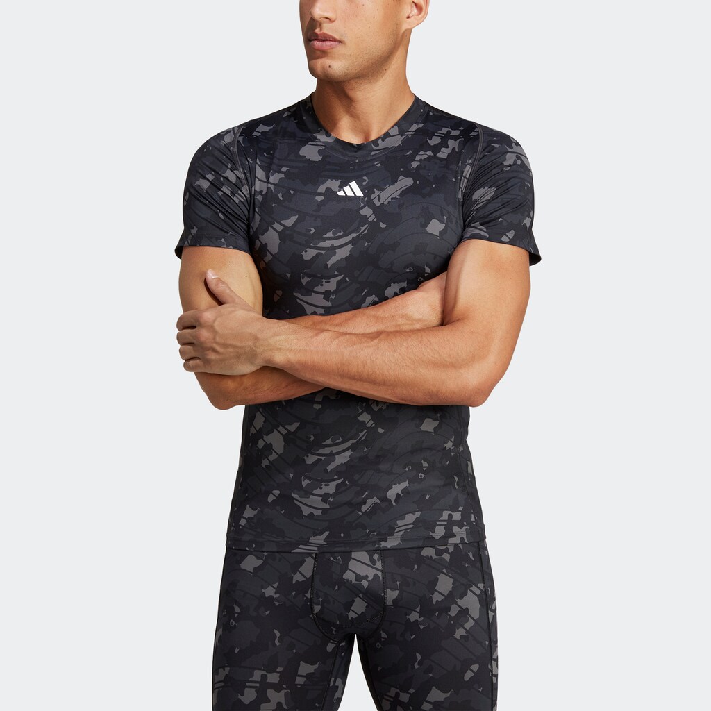 adidas Performance T-Shirt »TECHFIT ALLOVER PRINT TRAINING«