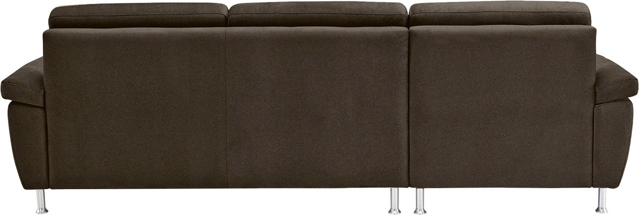 CALIZZA INTERIORS Ecksofa »Onyx L-Form«, Recamiere links oder rechts, wahlweise mit Bettfunktion, Breite 270 cm