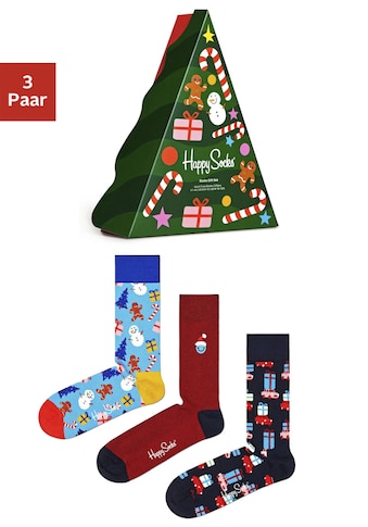 Happy Socks Socken, (3 Paar), mit winterlich-weihnachtlichen Motiven kaufen