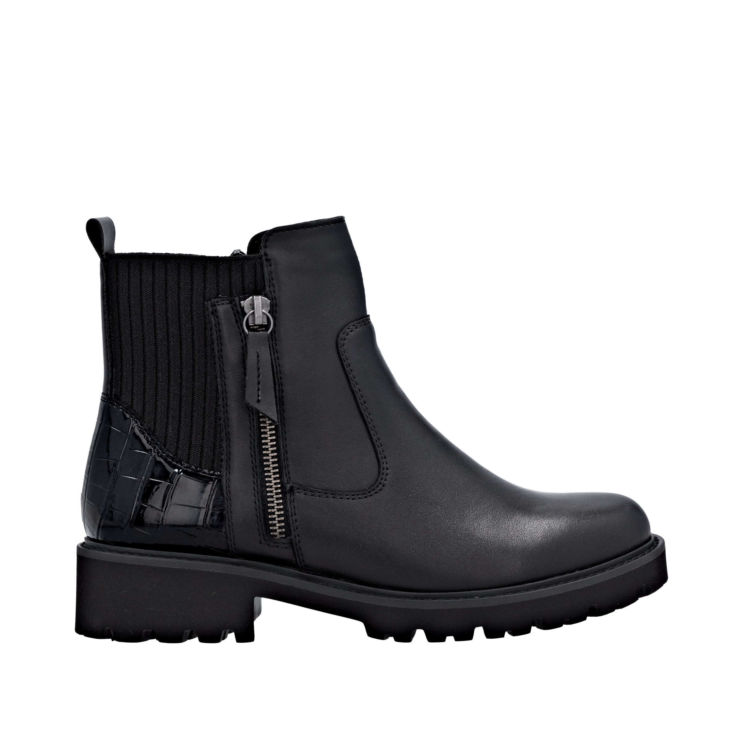 Remonte Chelseaboots  Stiefelette, Boots, Profilsohle, Blockabsatz, mit Innenreißverschluss