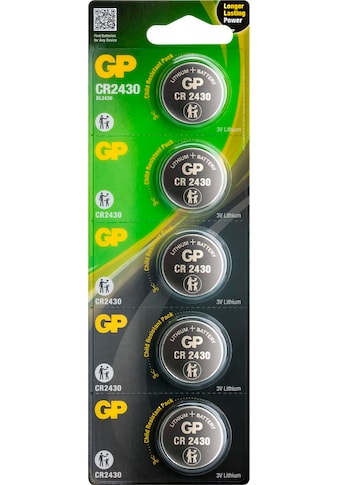 GP Batteries Knopfzelle »CR2430«, CR2430, 3 V, (Packung) kaufen