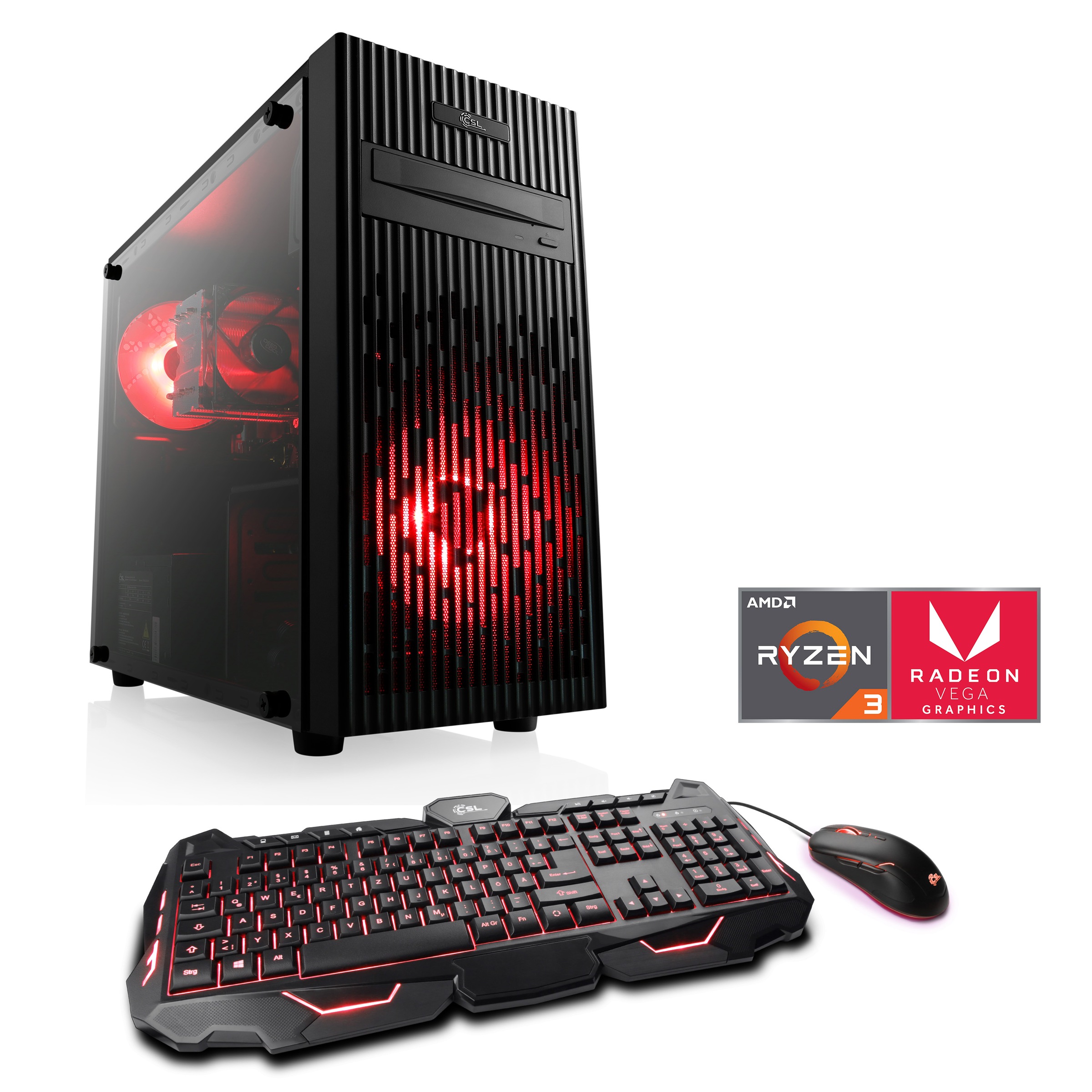 »Levitas T8186 Windows 10 Home« Gaming-PC (AMD, Ryzen 3, Radeon...