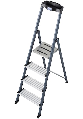 KRAUSE Stehleiter »Securo«, Alu eloxiert, 1x4 Stufen, Arbeitshöhe ca. 285 cm kaufen