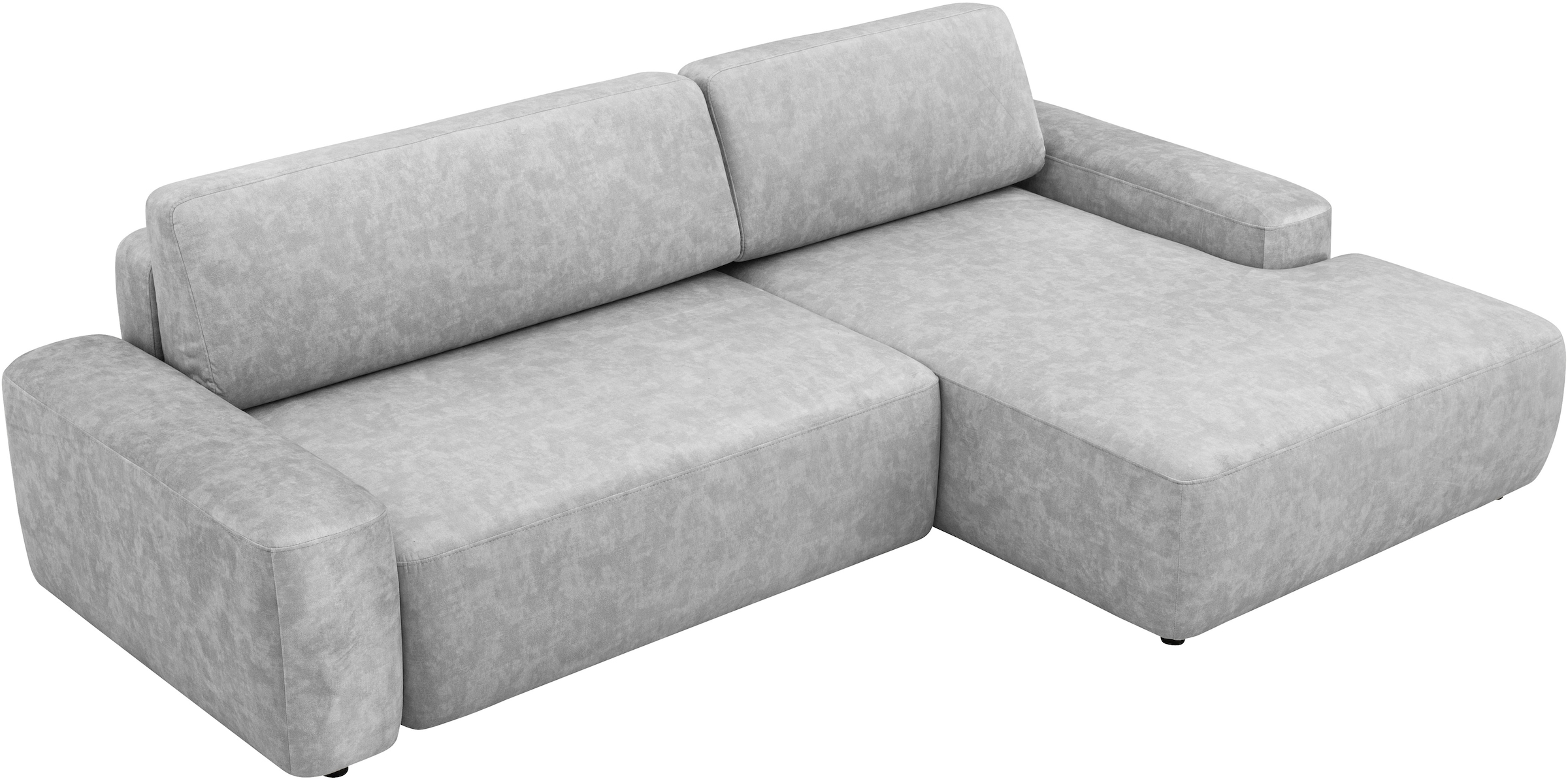 INOSIGN Ecksofa »TORGE (264cm), Schlafsofa in Cord, Samtvelours o Struktur fein, L-Form«, Schlaffunktion, Bettkasten, Liegefläche: 125/210 cm