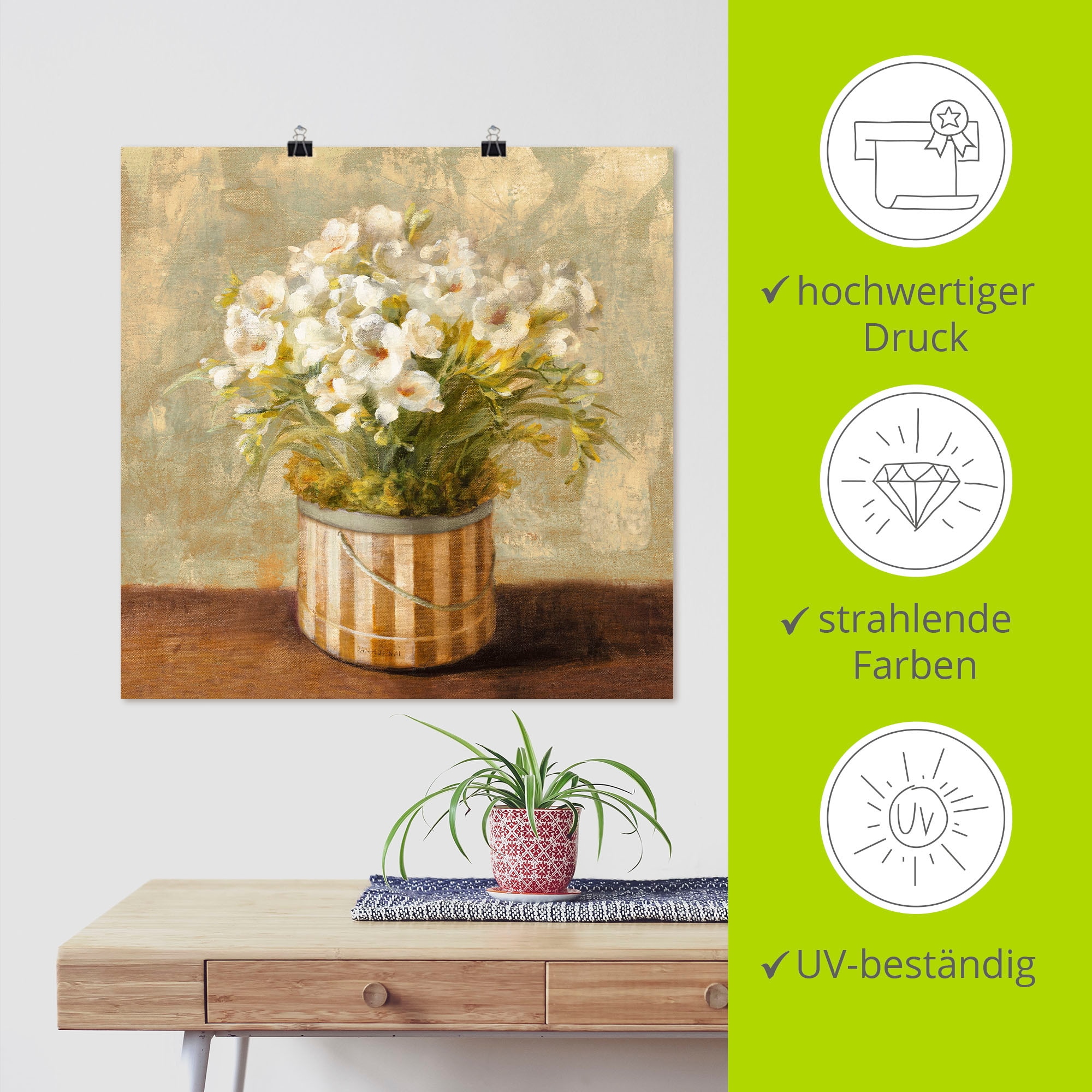 Artland Wandbild »Fresien« Blumen 1 Stk. tlg. als Leinwandbild, Poster in verschied. Größen