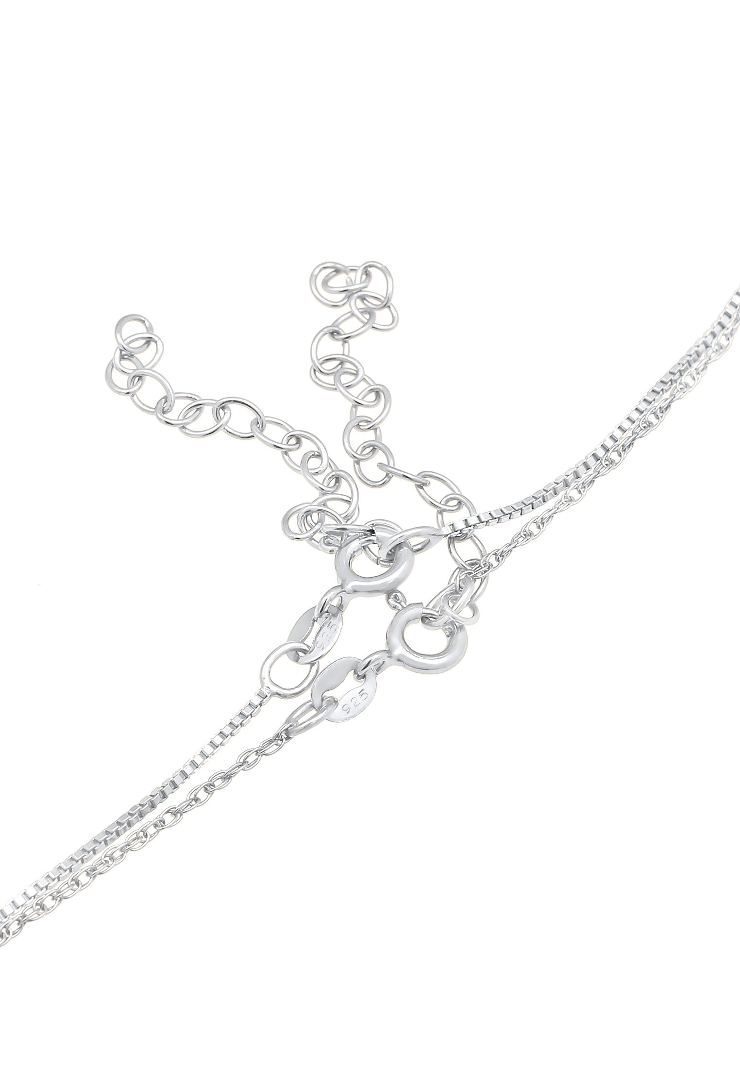 Elli Ketten-Set »Halskette Choker Set (2tlg) Venezia Gliederkette 925 Silber«
