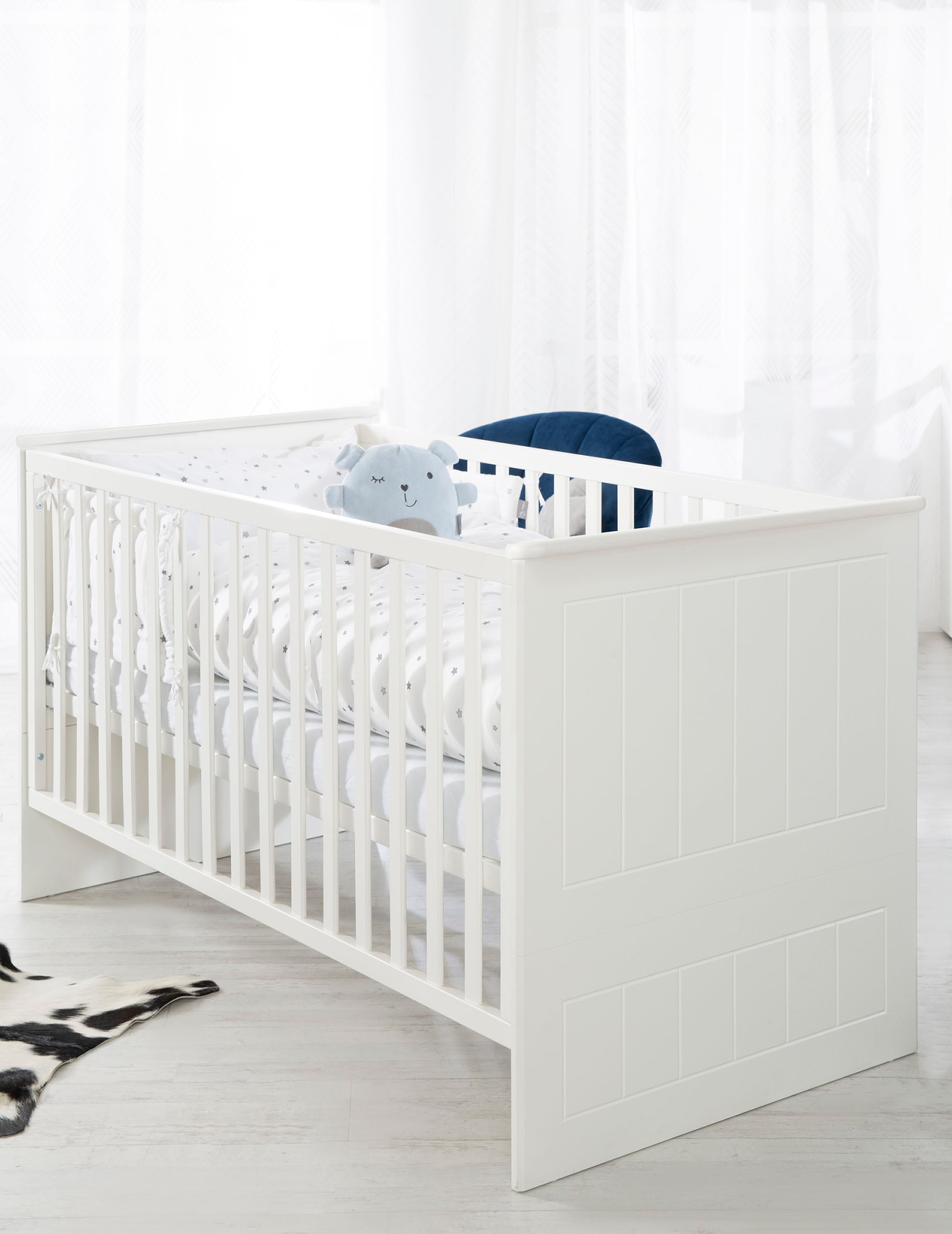 roba® Babymöbel-Set »Sylt«, (Spar-Set, 2 St., Kinderbett, Wickelkommode), mit Kinderbett & Wickelkommode; Made in Europe