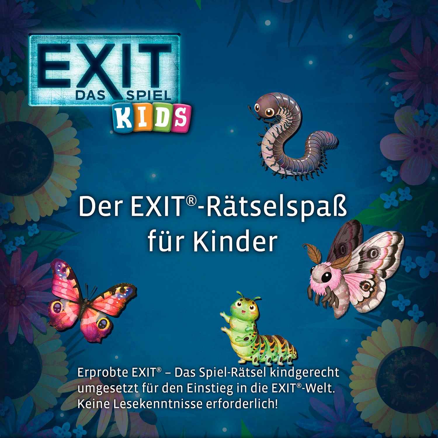 Kosmos Spiel »EXIT® Kids Krabbeliger Rätselspaß«, Made in Germany