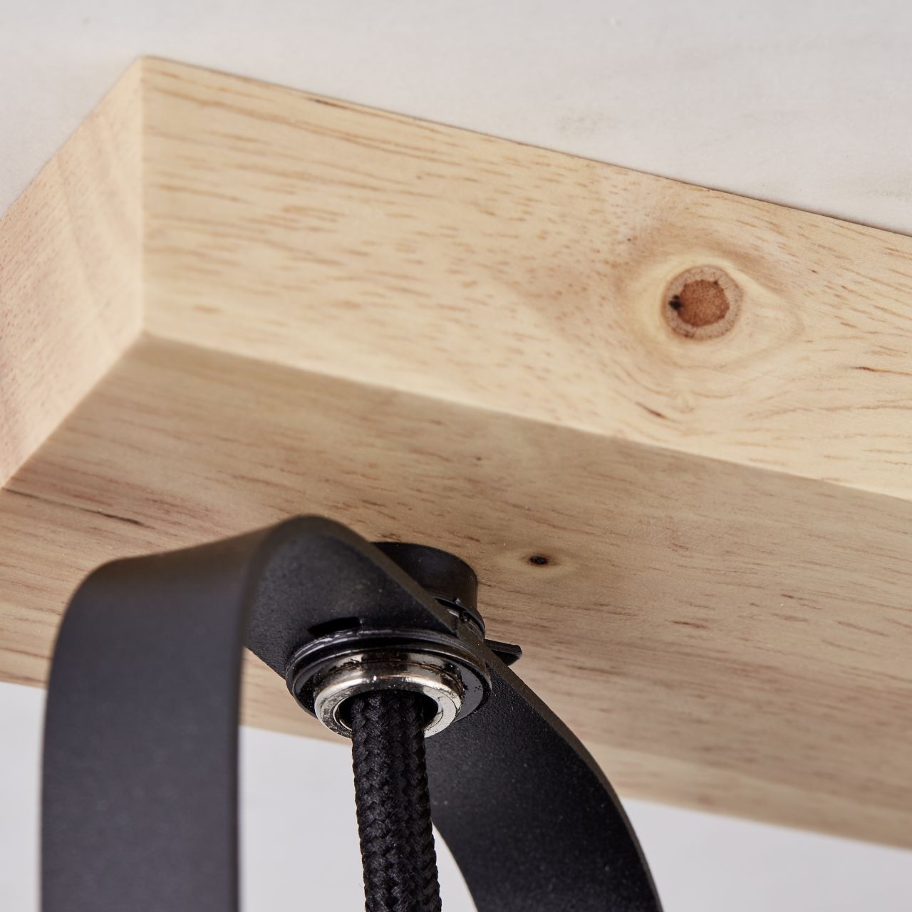 Brilliant Deckenstrahler »Tronte«, 3 flammig, Leuchtmittel E14 | ohne Leuchtmittel, 58 cm Breite, E14, schwenkbar, Metall/Holz, goldfarben/schwarz/braun