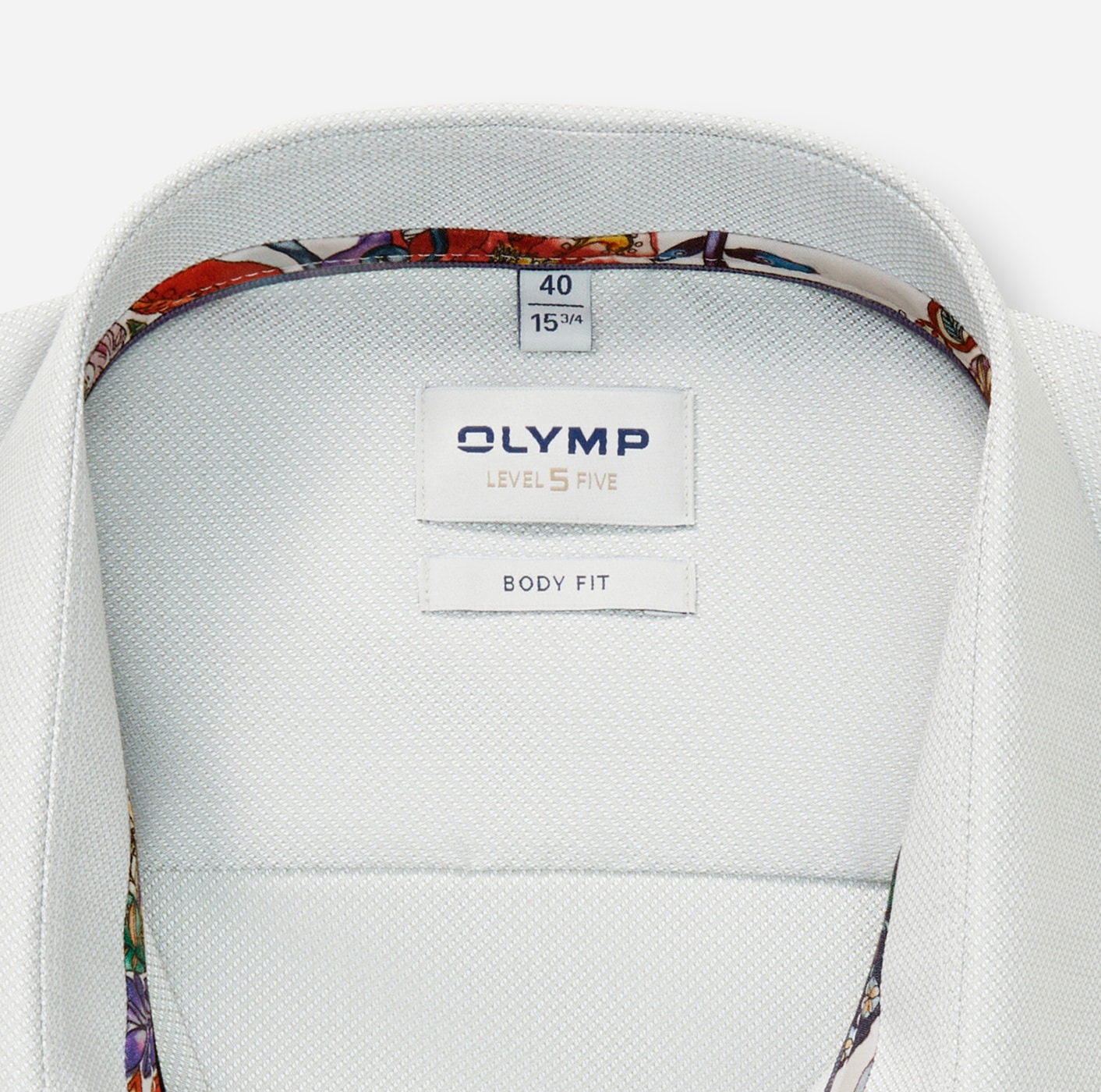 OLYMP Businesshemd »Level 5«, Manschetteninnenseite gemustert, body fit, New York-Kentkragen